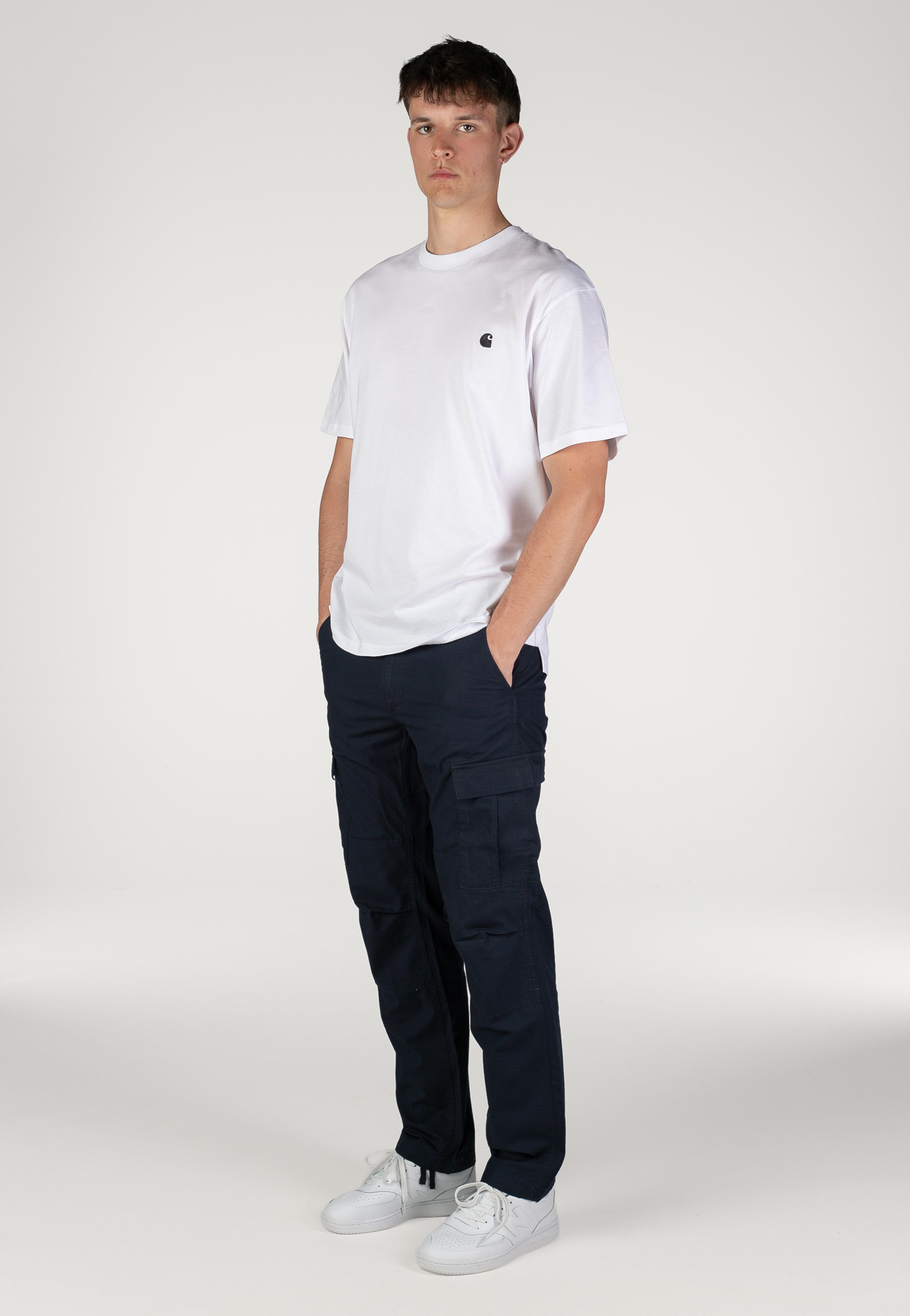Carhartt WIP - Aviation Rinsed Dark Navy - Pants | Men-Image