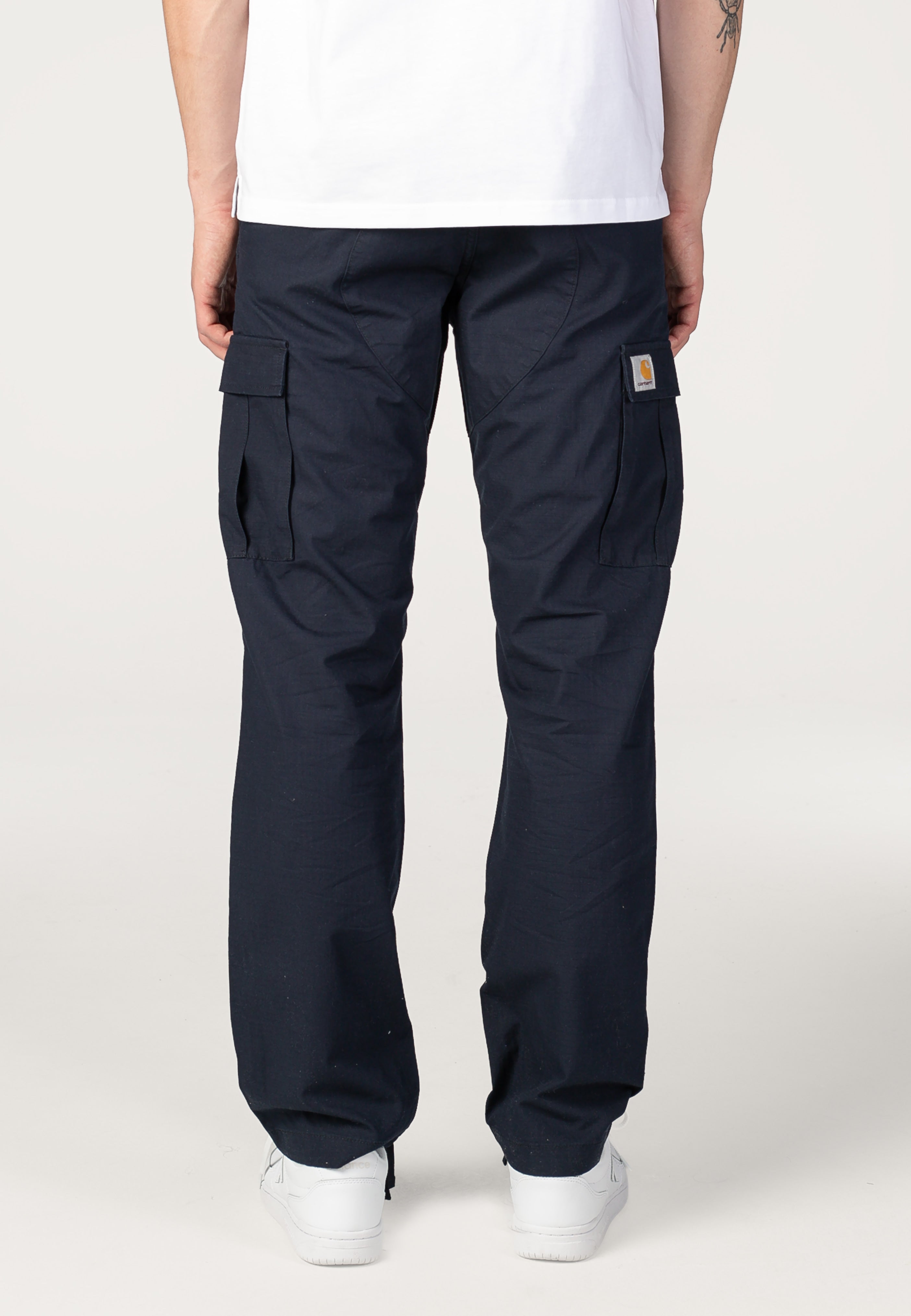 Carhartt WIP - Aviation Rinsed Dark Navy - Pants | Men-Image