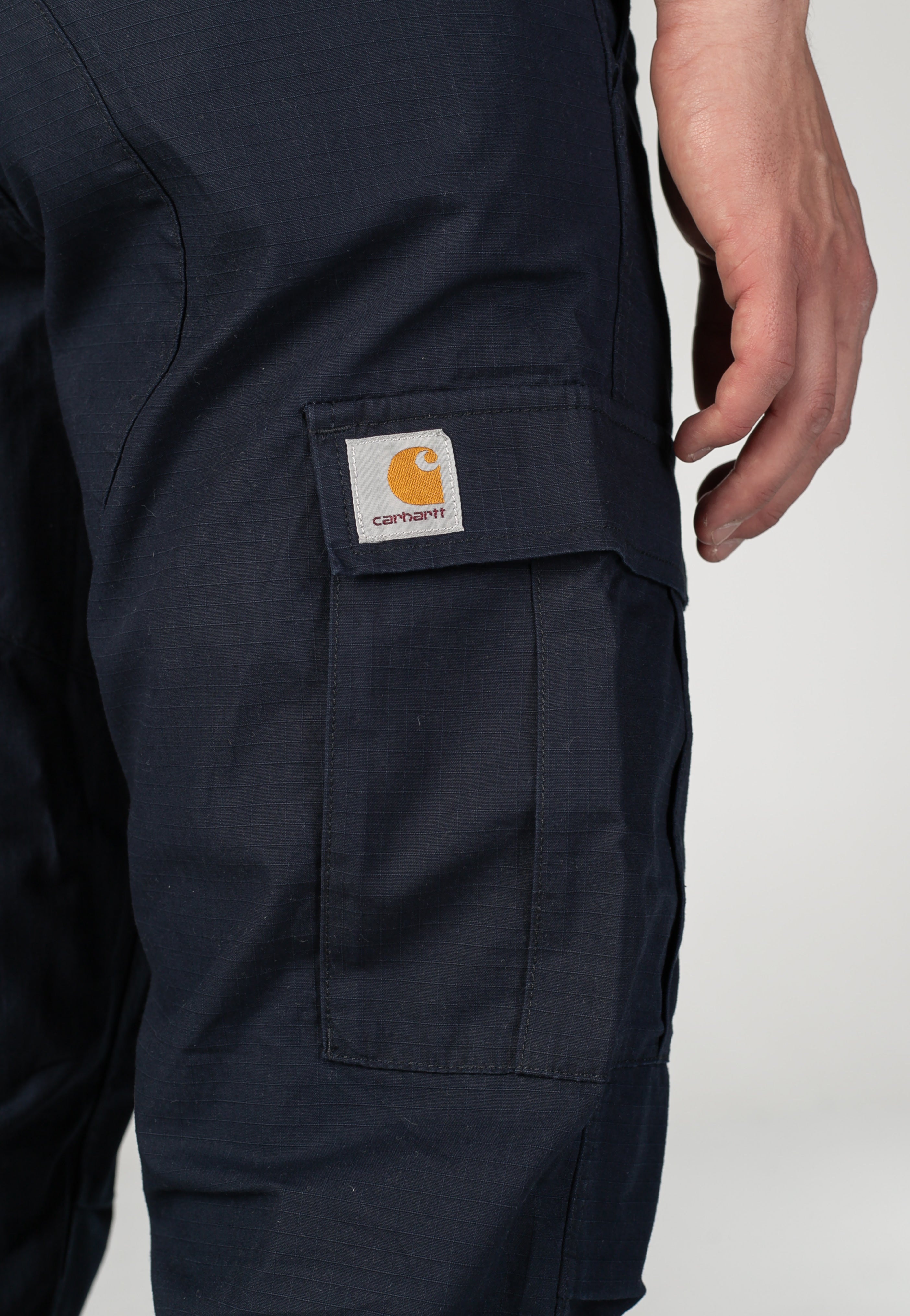 Carhartt WIP - Aviation Rinsed Dark Navy - Pants | Men-Image