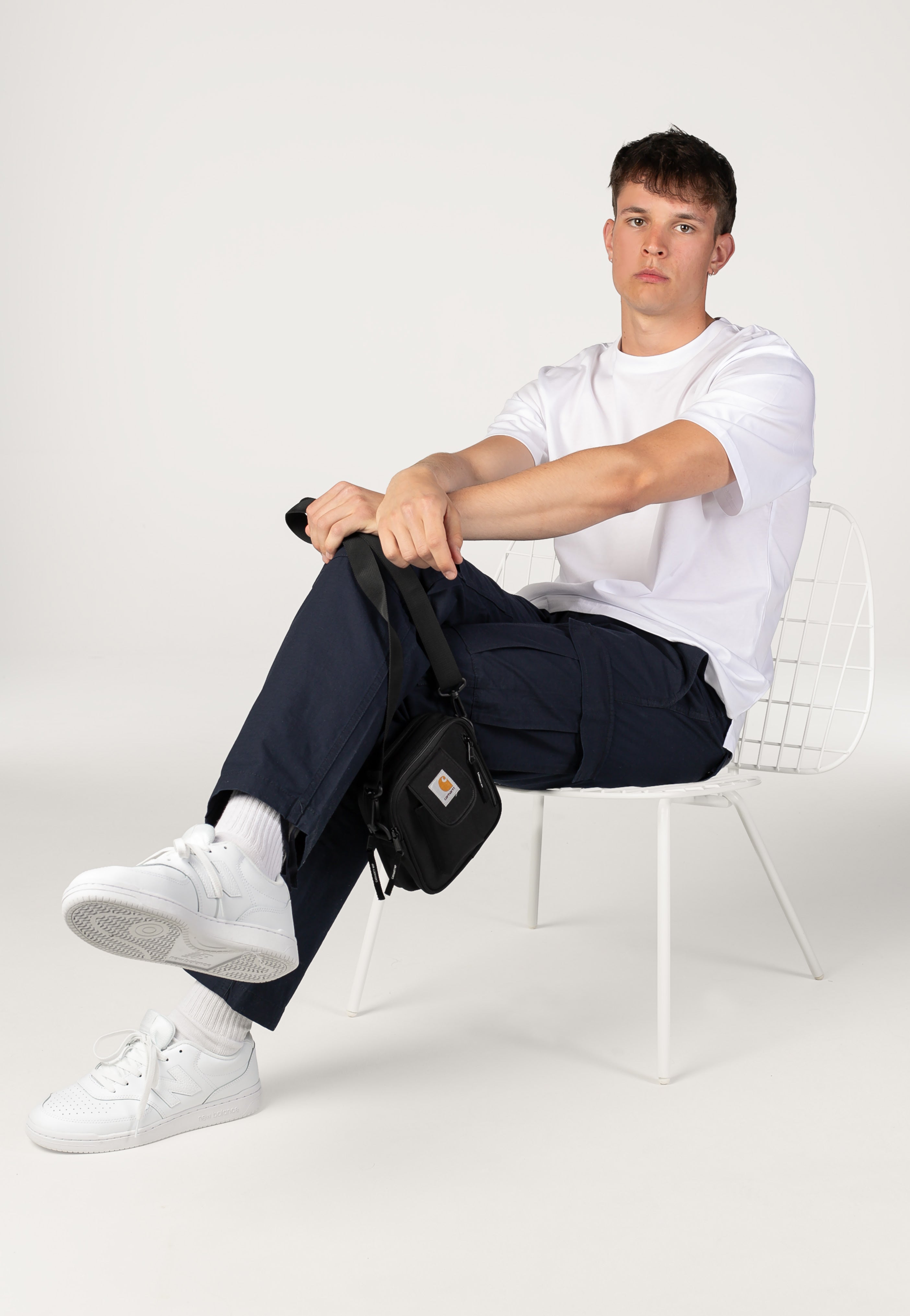 Carhartt WIP - Aviation Rinsed Dark Navy - Pants | Men-Image