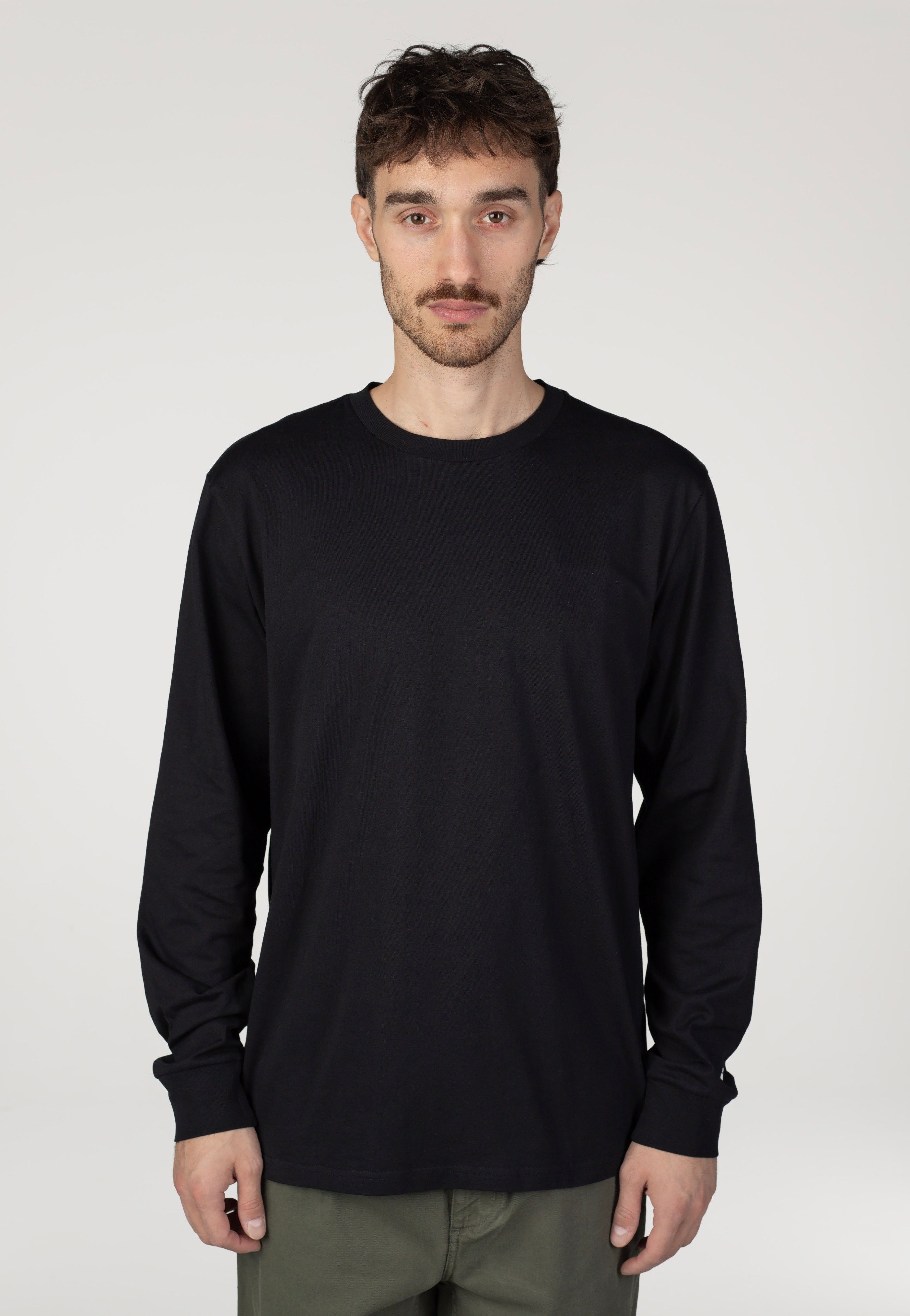 Carhartt WIP - Base Black/White - Longsleeve | Men-Image