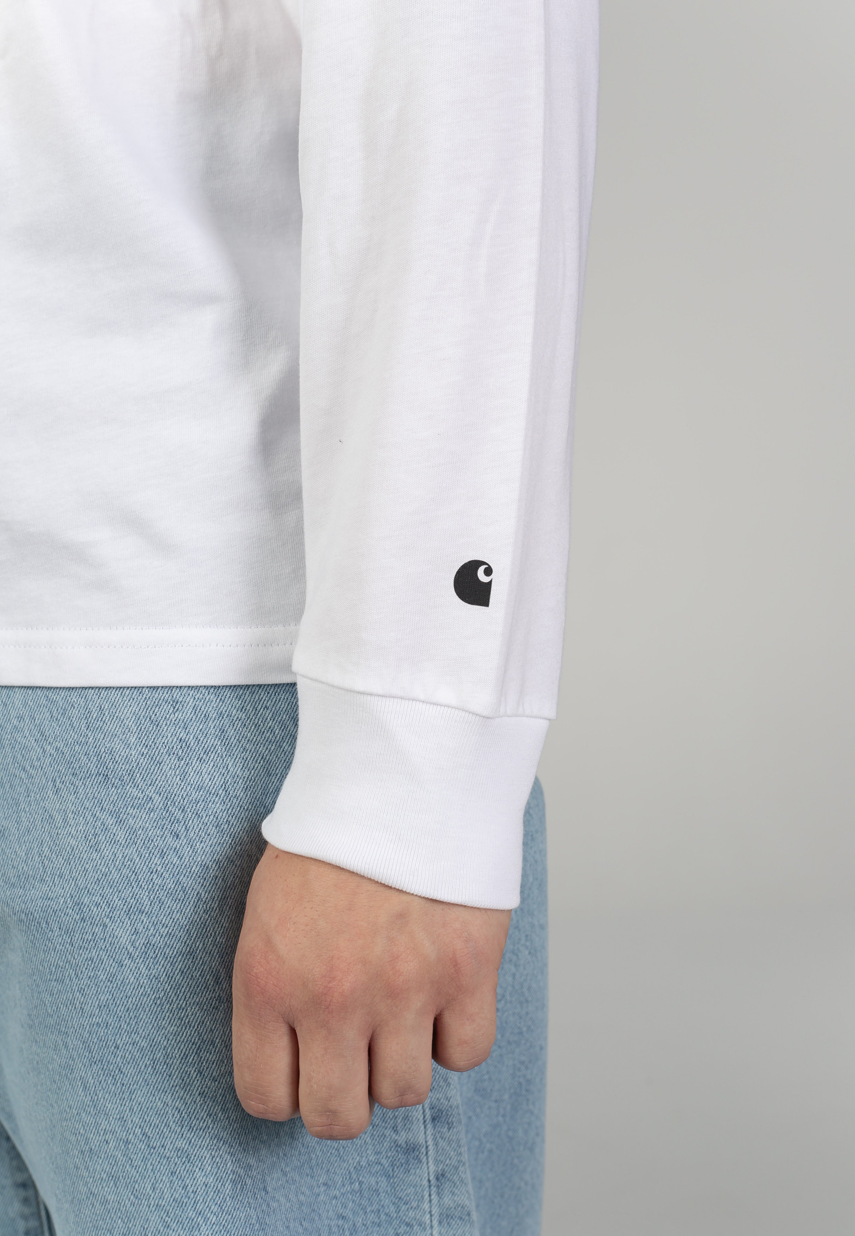 Carhartt WIP - Base White/Black - Longsleeve | Men-Image