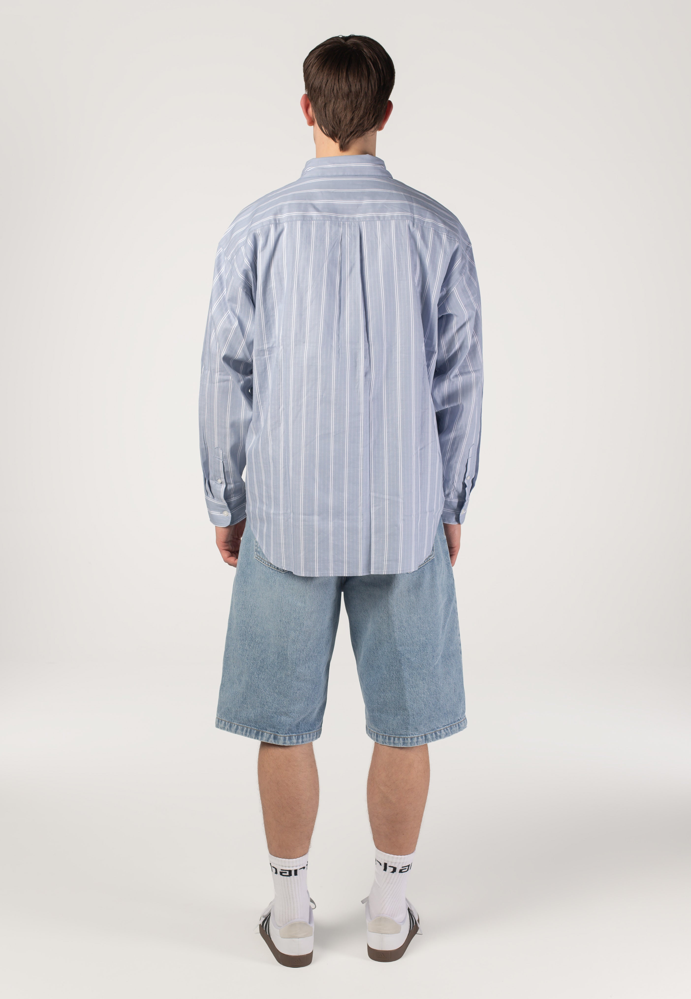 Carhartt WIP - Beale Stripe/Gentle Blue/White - Shirt | Men-Image