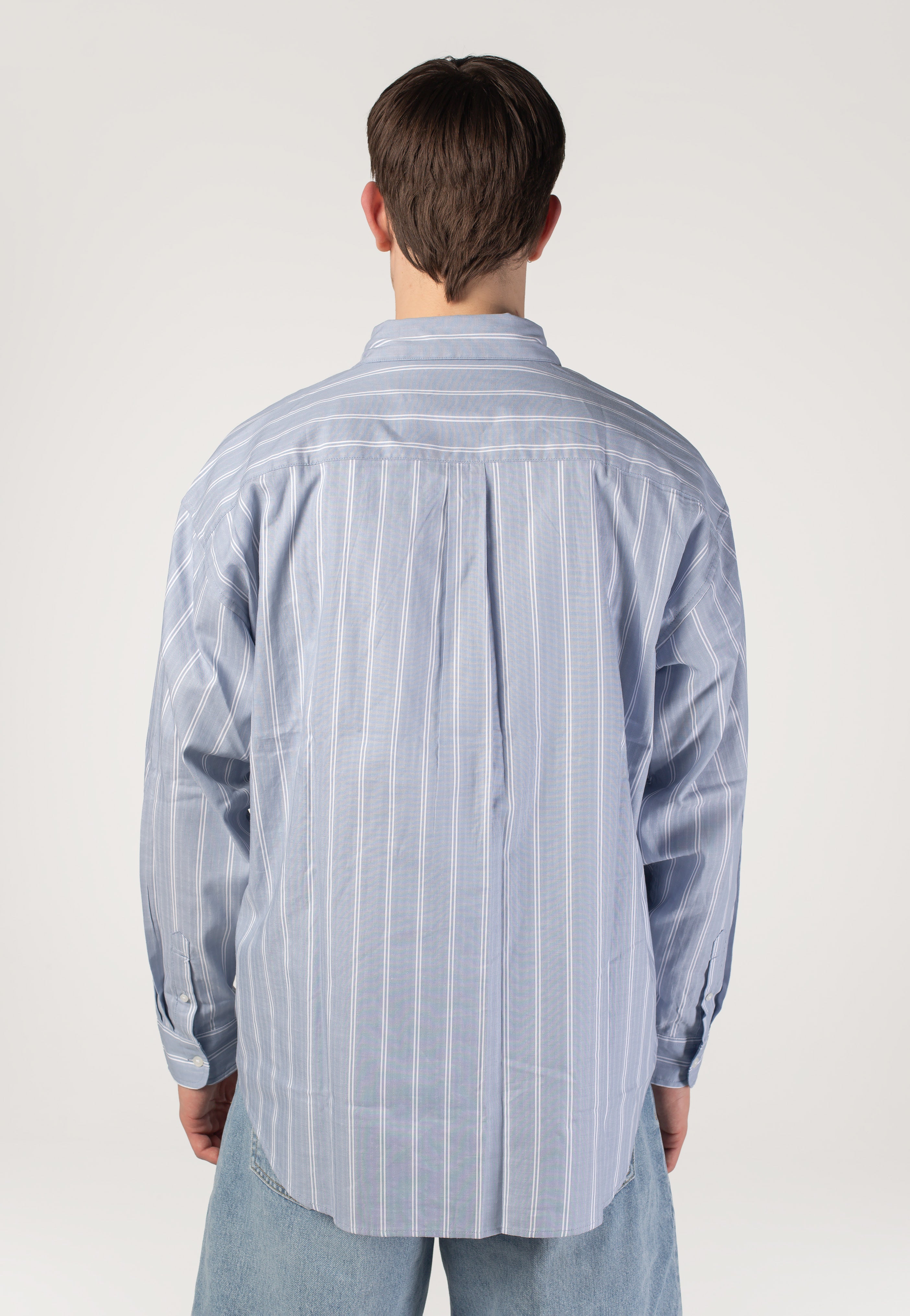 Carhartt WIP - Beale Stripe/Gentle Blue/White - Shirt | Men-Image