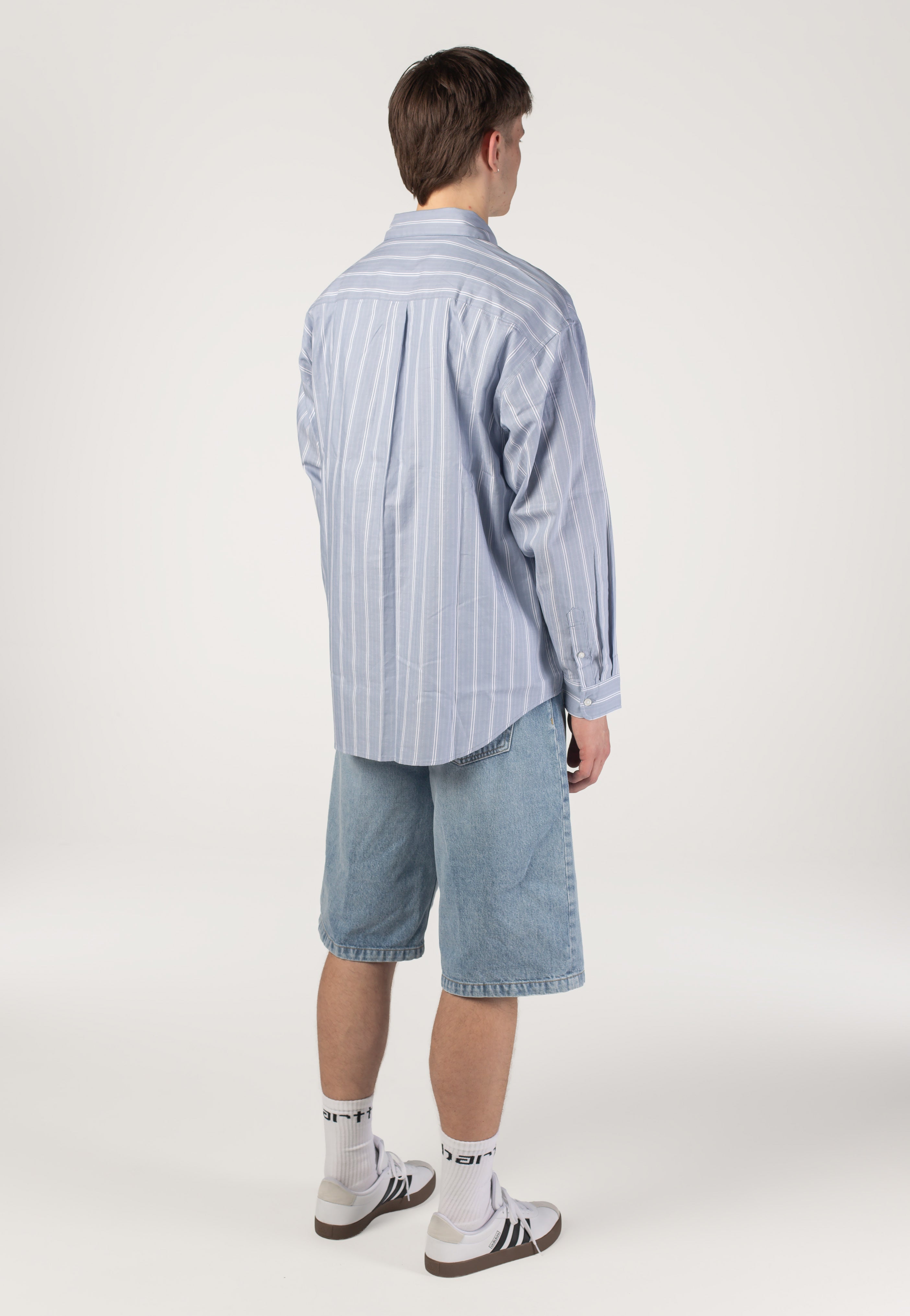 Carhartt WIP - Beale Stripe/Gentle Blue/White - Shirt | Men-Image