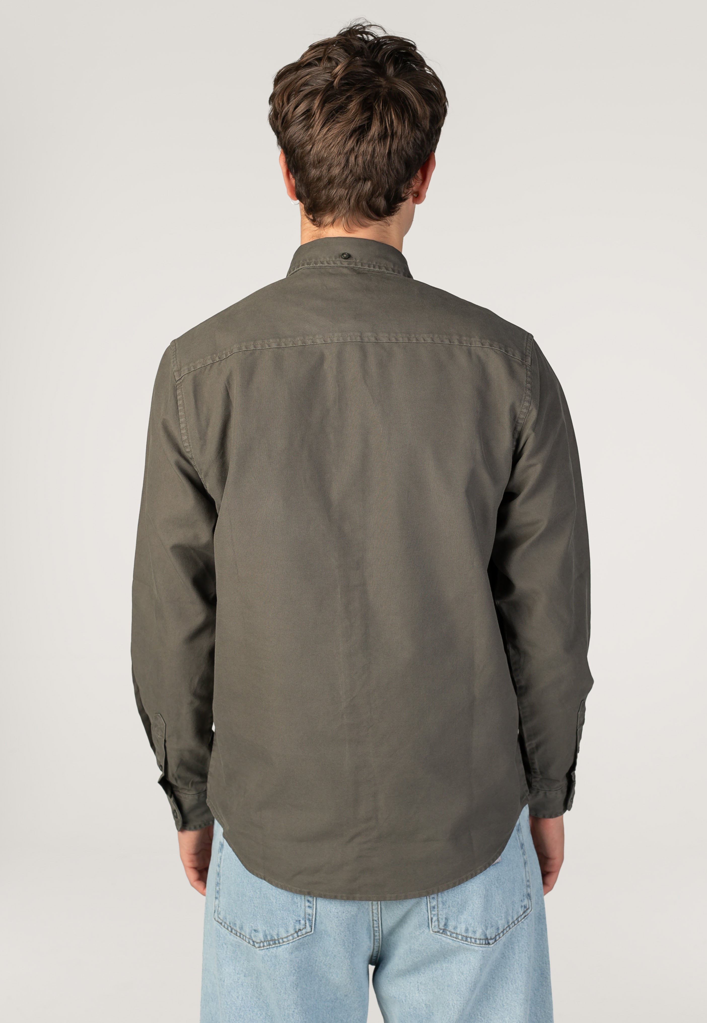 Carhartt WIP Bolton Garment Dyed Shungite Košile | Men-Image