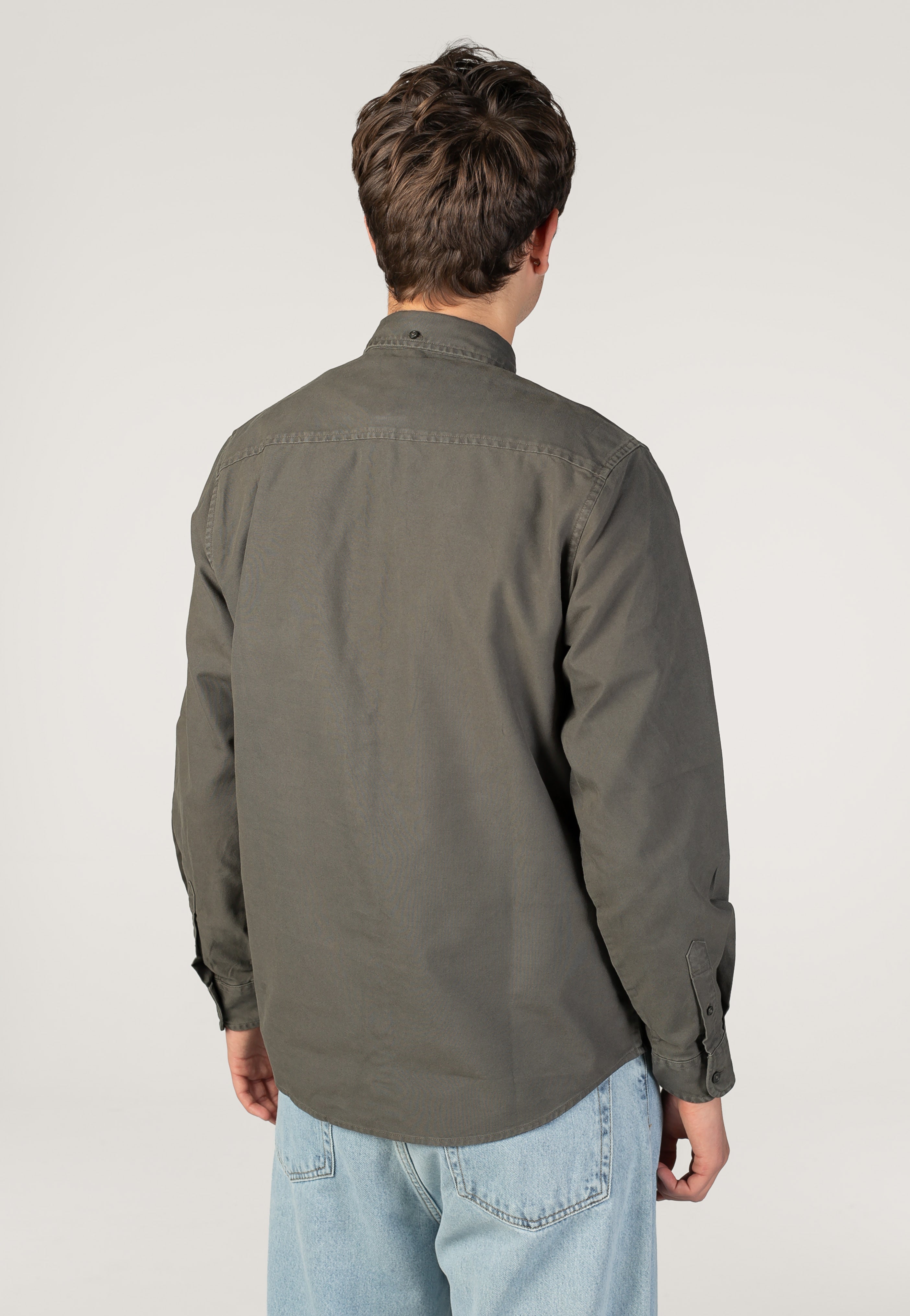 Carhartt WIP Bolton Garment Dyed Shungite Košile | Men-Image