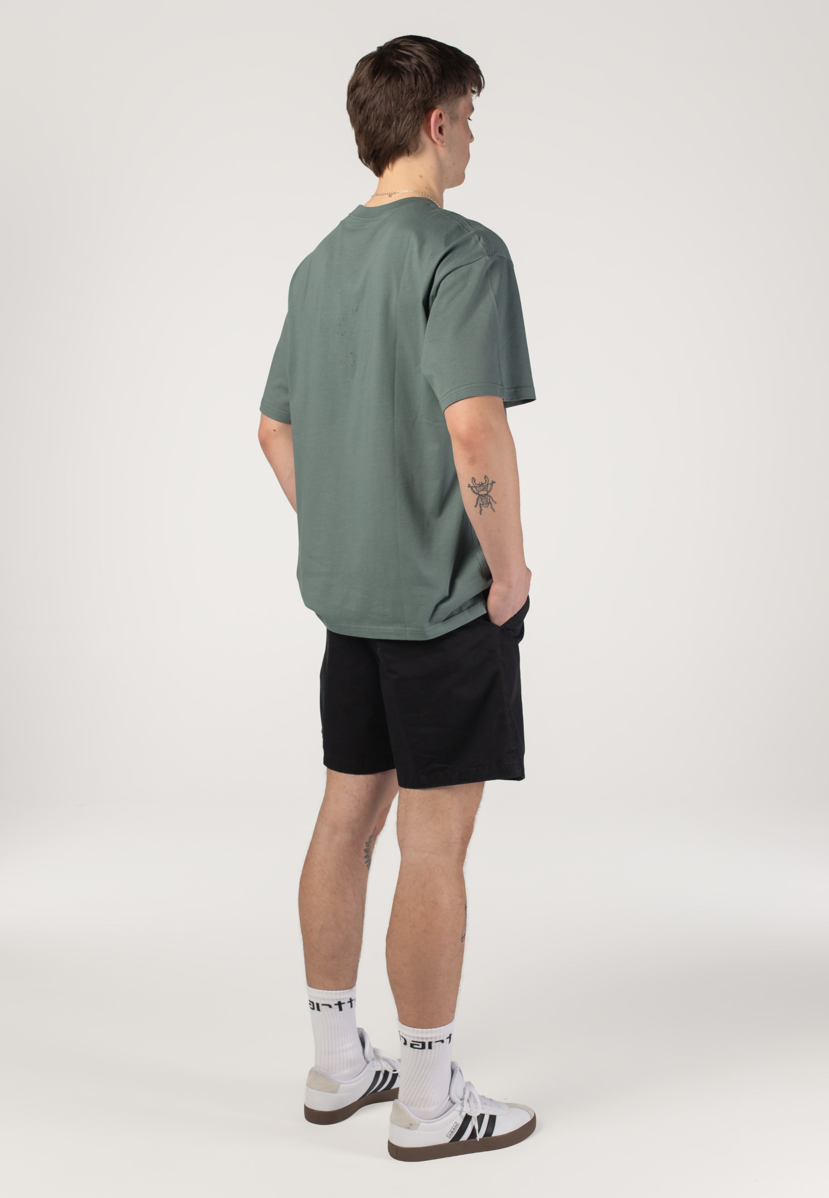 Carhartt WIP - Brady Stone Washed Black - Shorts | Men-Image