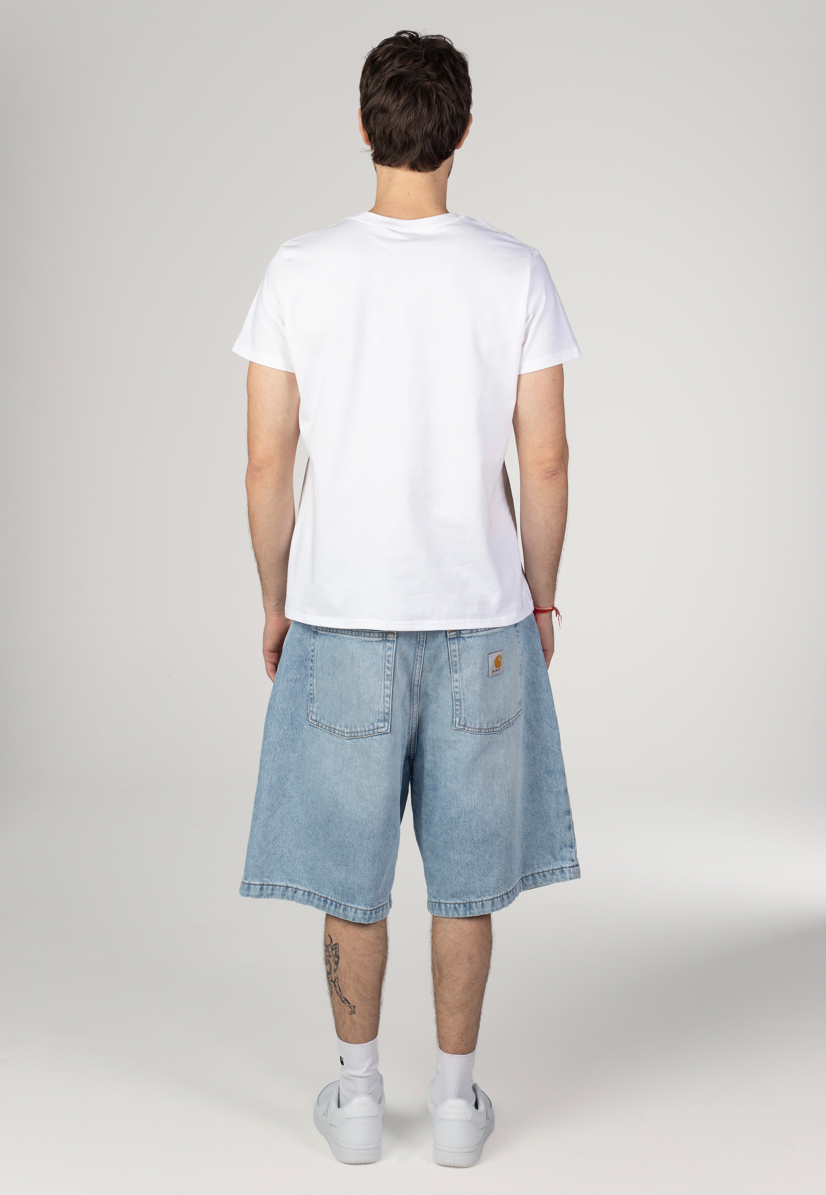 Carhartt WIP - Brandon Heavy Worn Bleached Blue - Shorts | Men-Image
