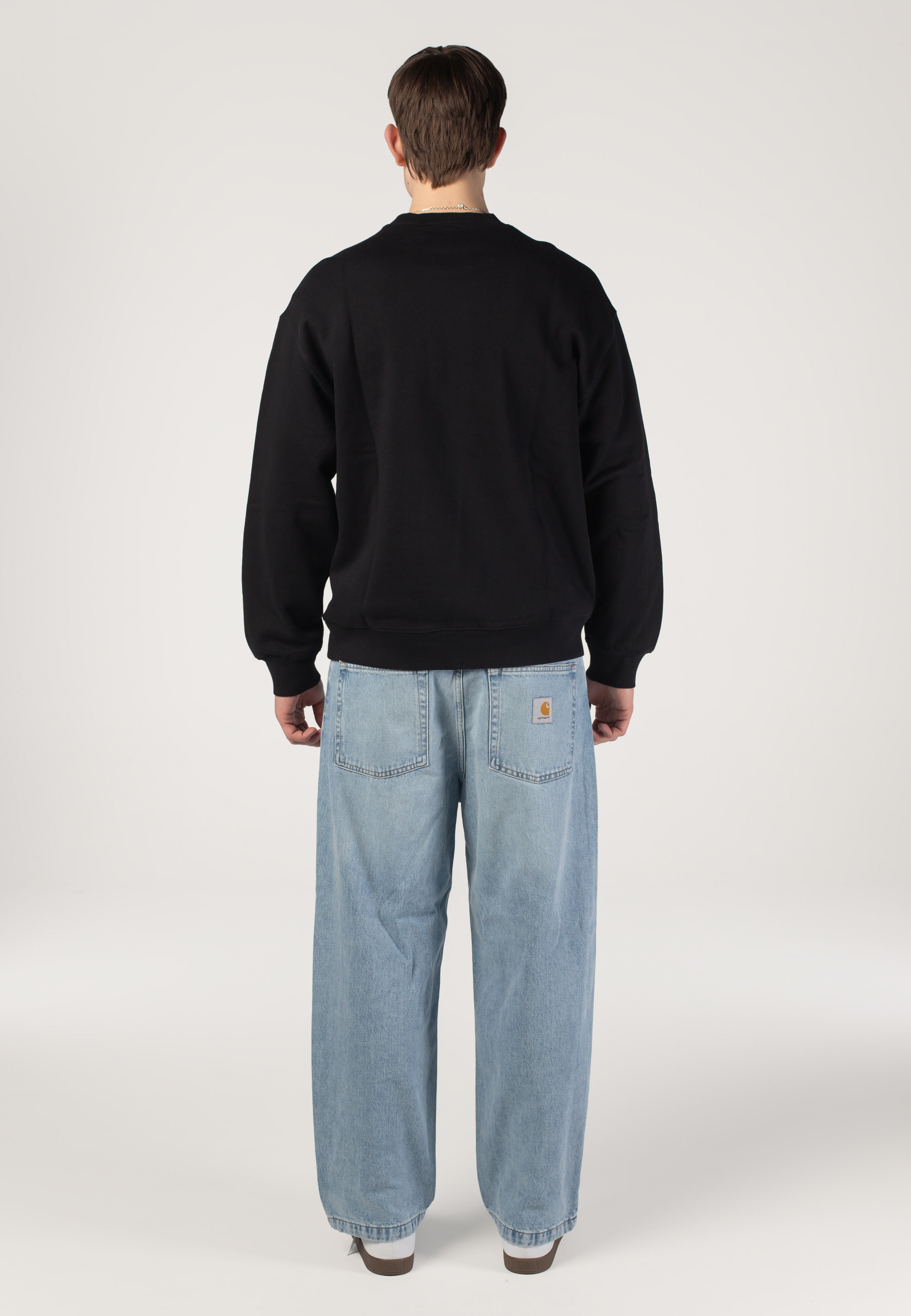 Carhartt WIP - Brandon Heavy Worn Bleached Blue - Pants | Men-Image
