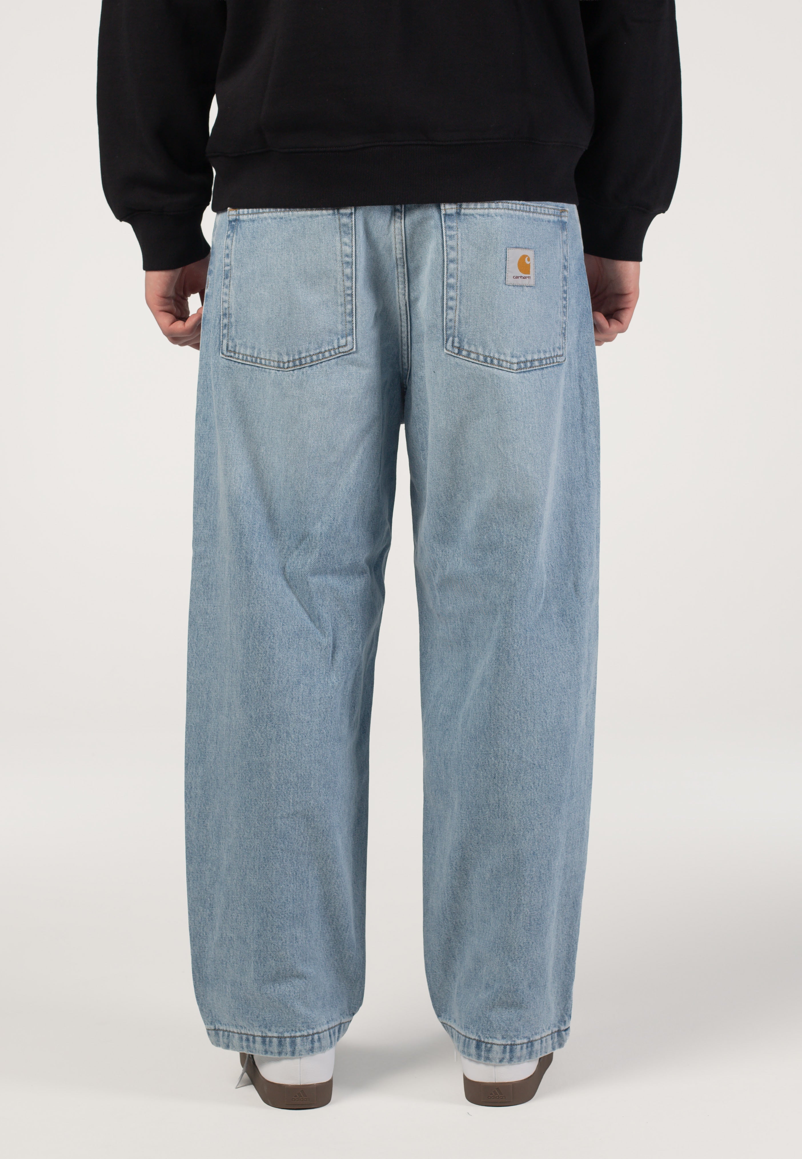 Carhartt WIP - Brandon Heavy Worn Bleached Blue - Pants | Men-Image