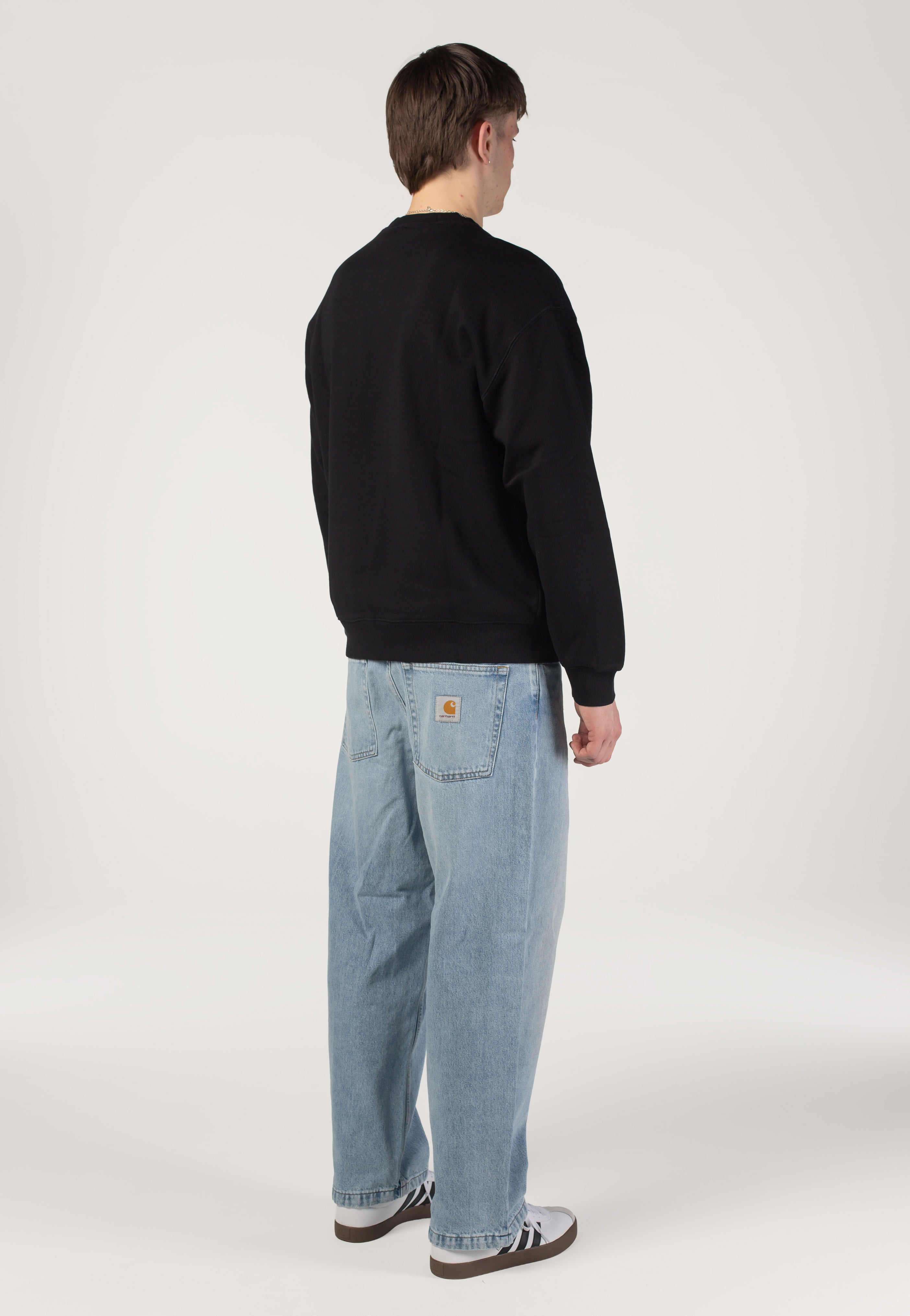 Carhartt WIP - Brandon Heavy Worn Bleached Blue - Pants | Men-Image