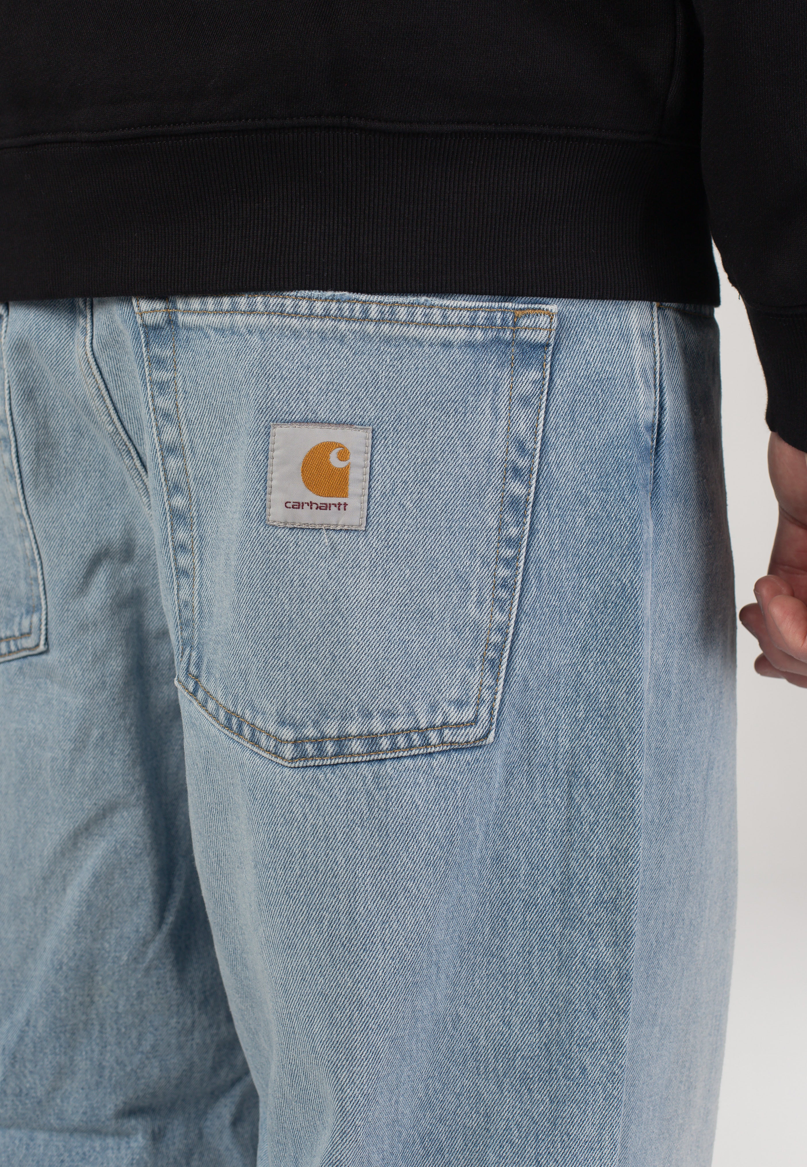 Carhartt WIP - Brandon Heavy Worn Bleached Blue - Pants | Men-Image