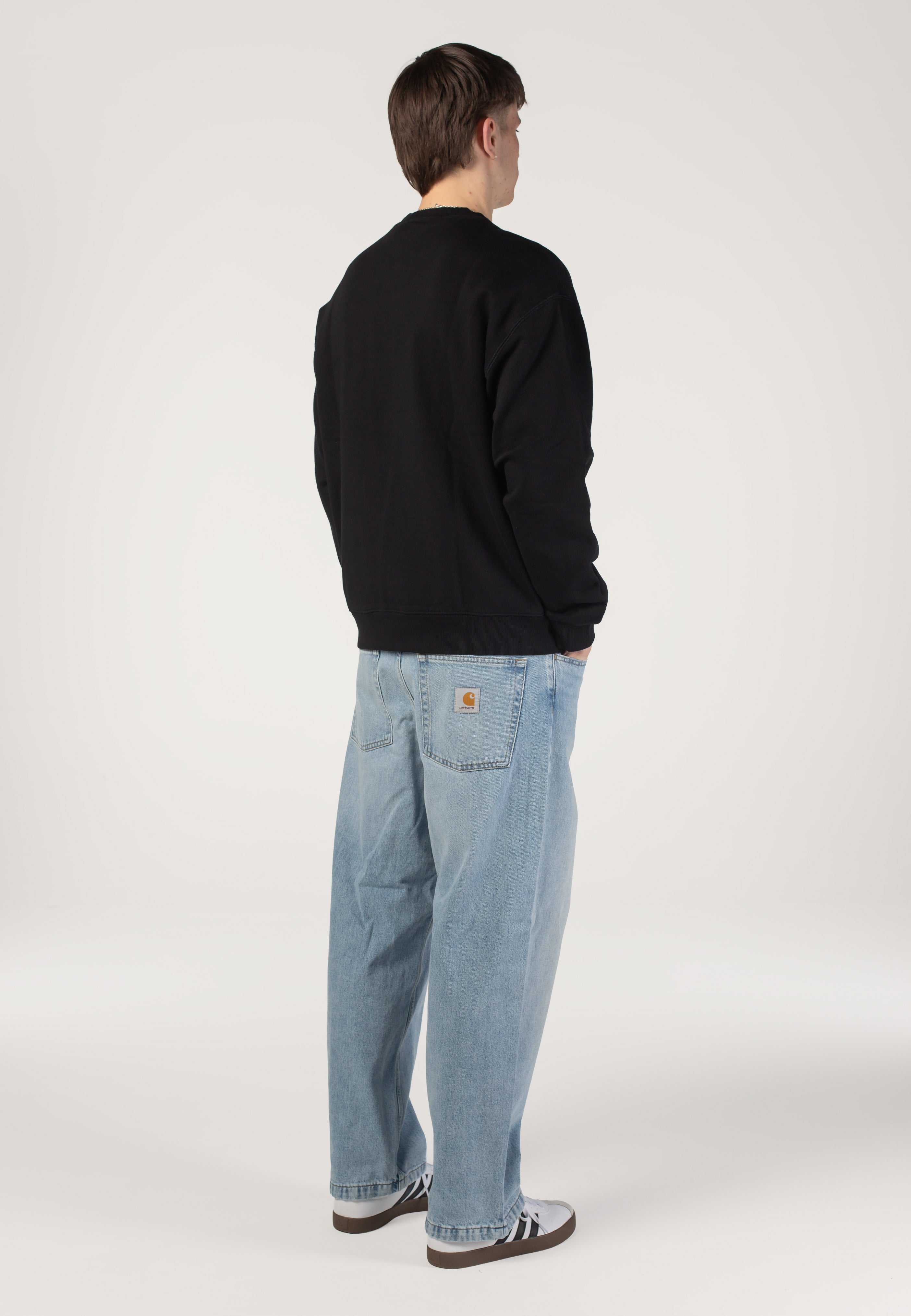 Carhartt WIP - Brandon Heavy Worn Bleached Blue - Pants | Men-Image