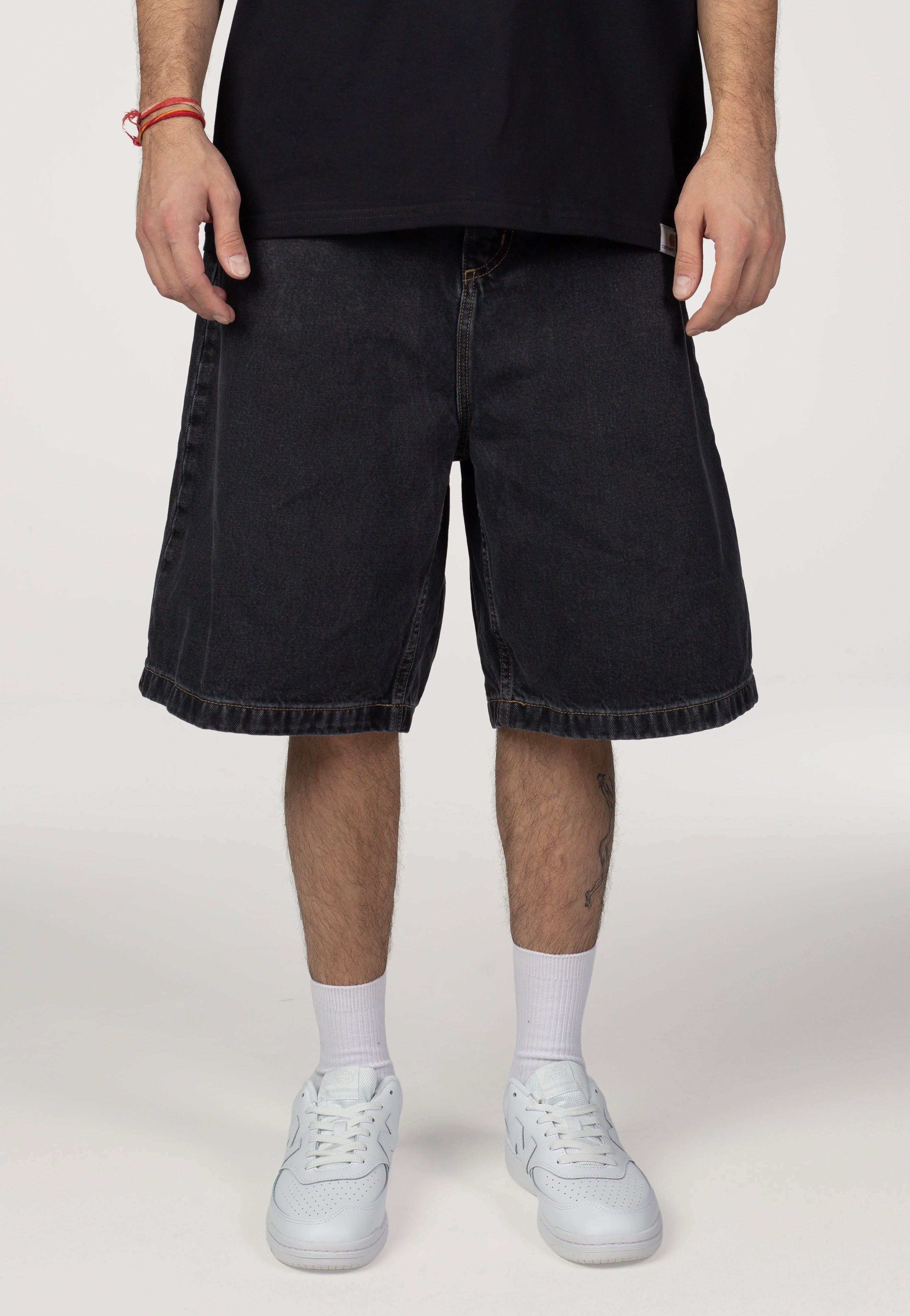 Carhartt WIP - Brandon Stone Washed Black - Shorts | Men-Image