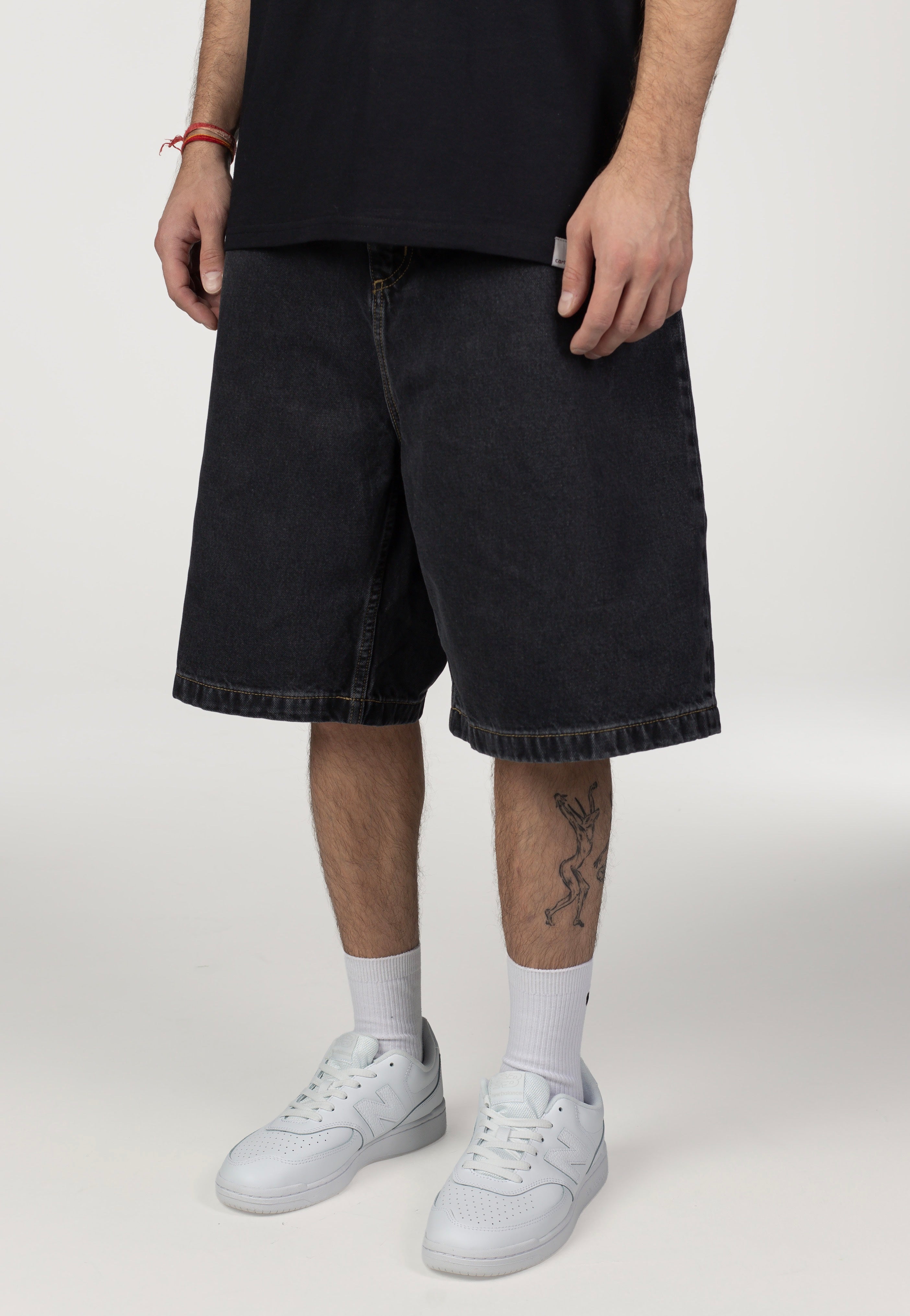 Carhartt WIP - Brandon Stone Washed Black - Shorts | Men-Image