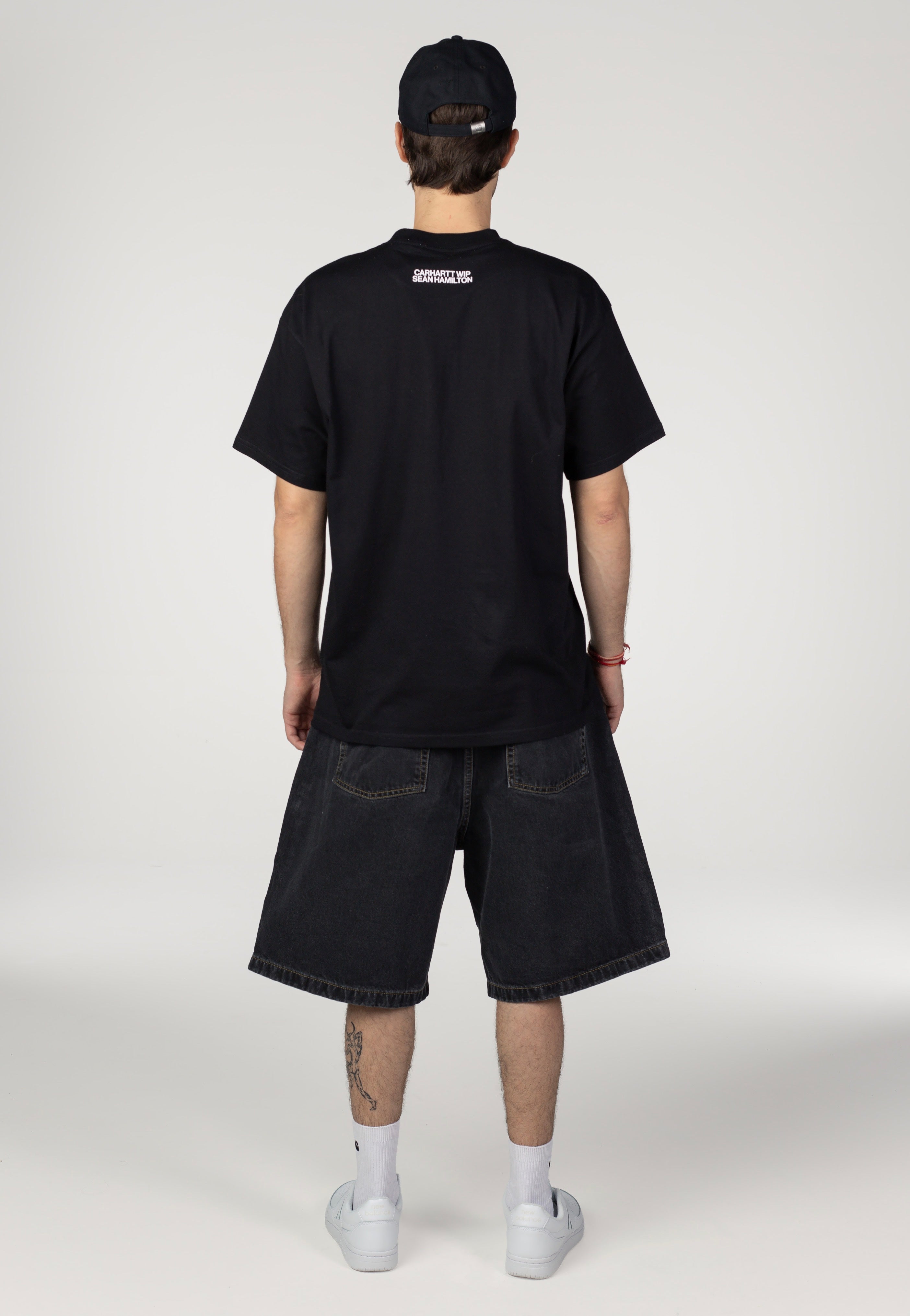 Carhartt WIP - Brandon Stone Washed Black - Shorts | Men-Image
