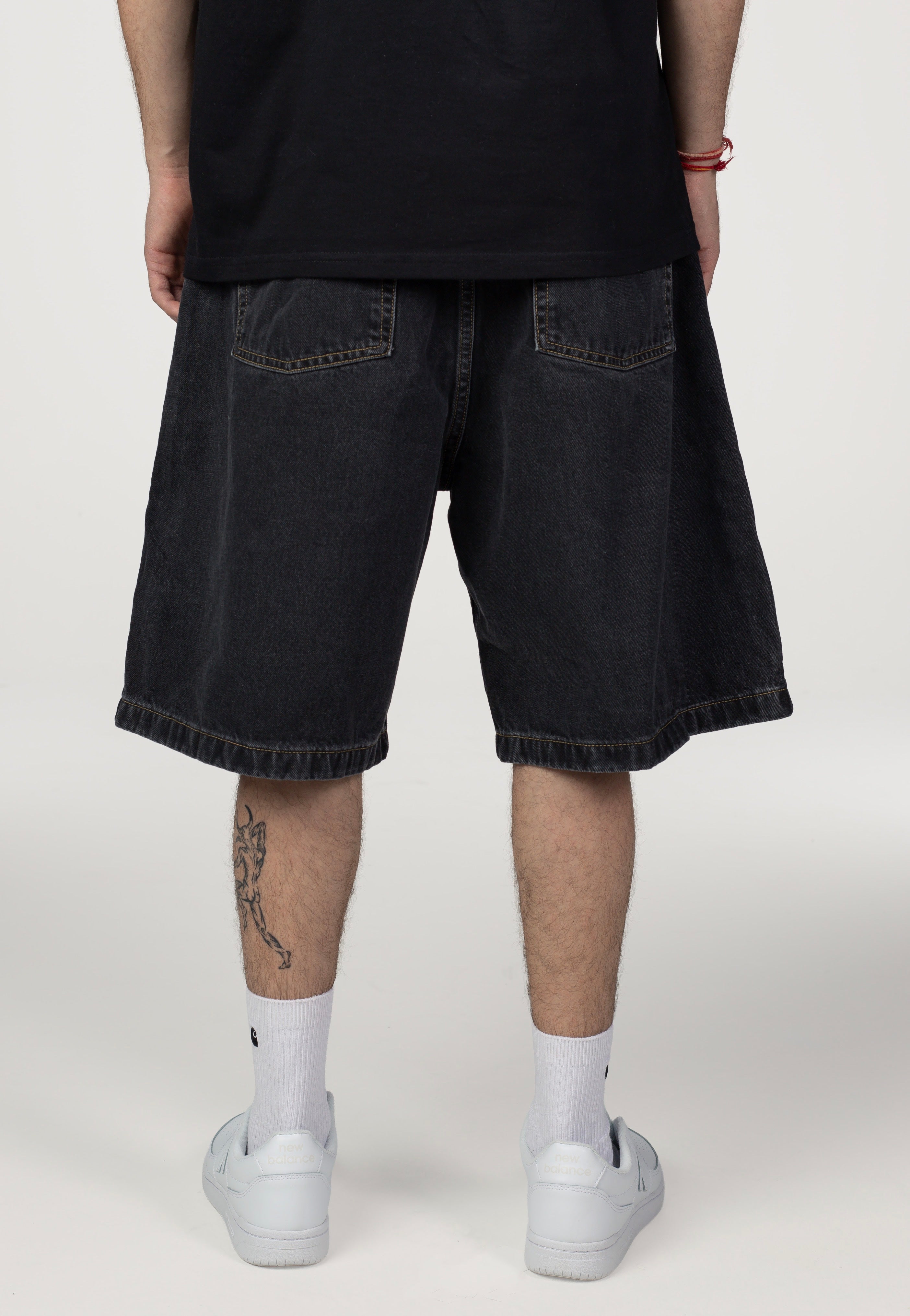 Carhartt WIP - Brandon Stone Washed Black - Shorts | Men-Image