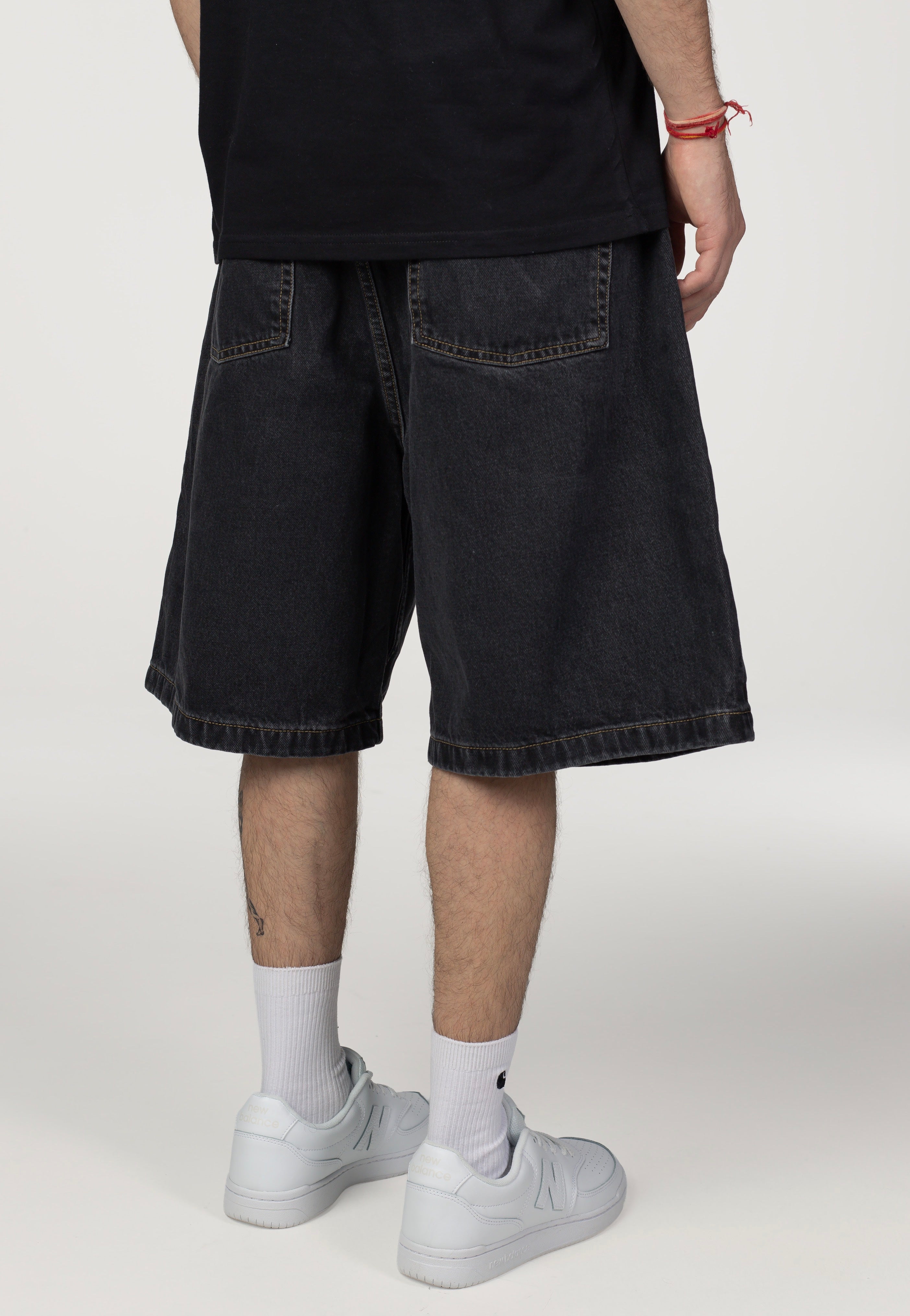 Carhartt WIP - Brandon Stone Washed Black - Shorts | Men-Image