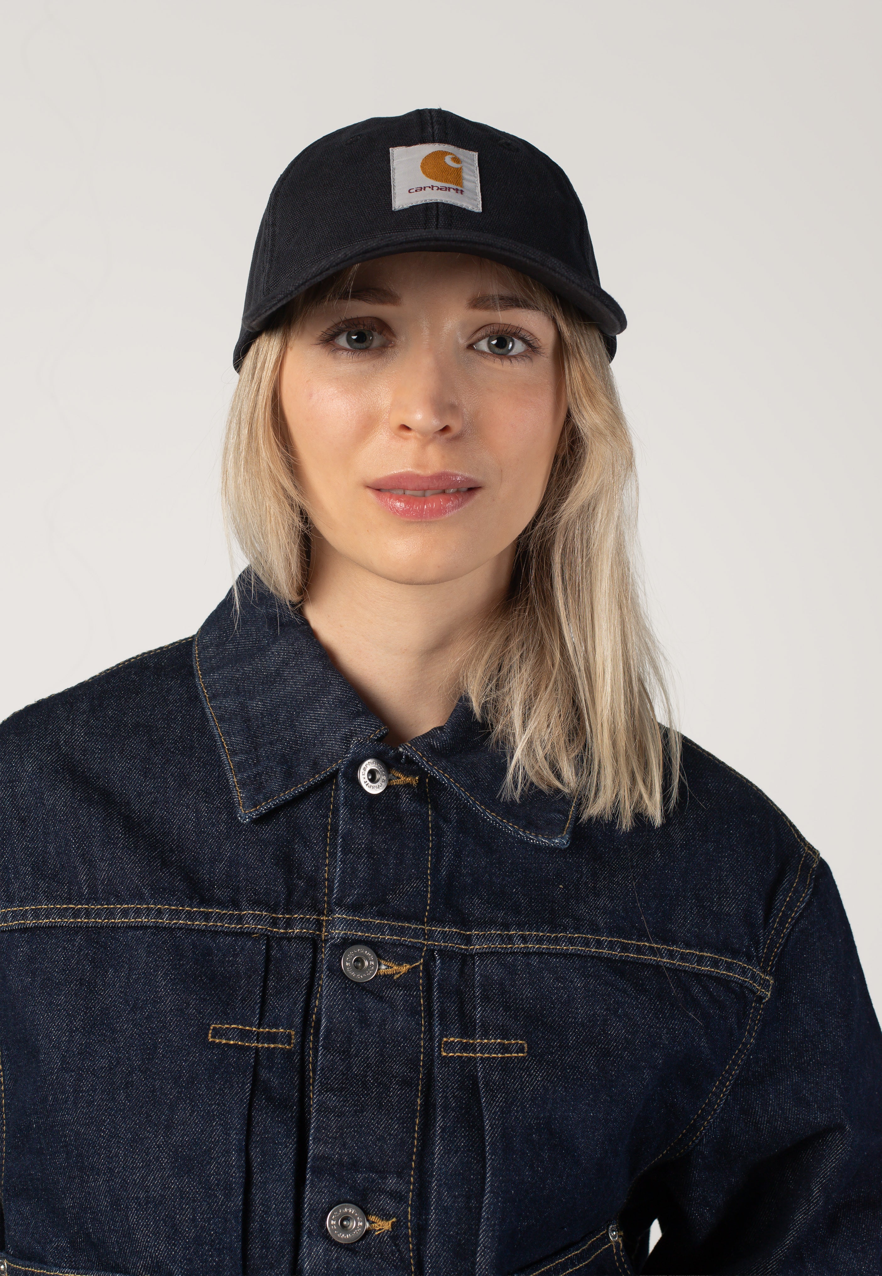 Carhartt WIP - Canvas Stone Washed Black - Cap | Neutral-Image