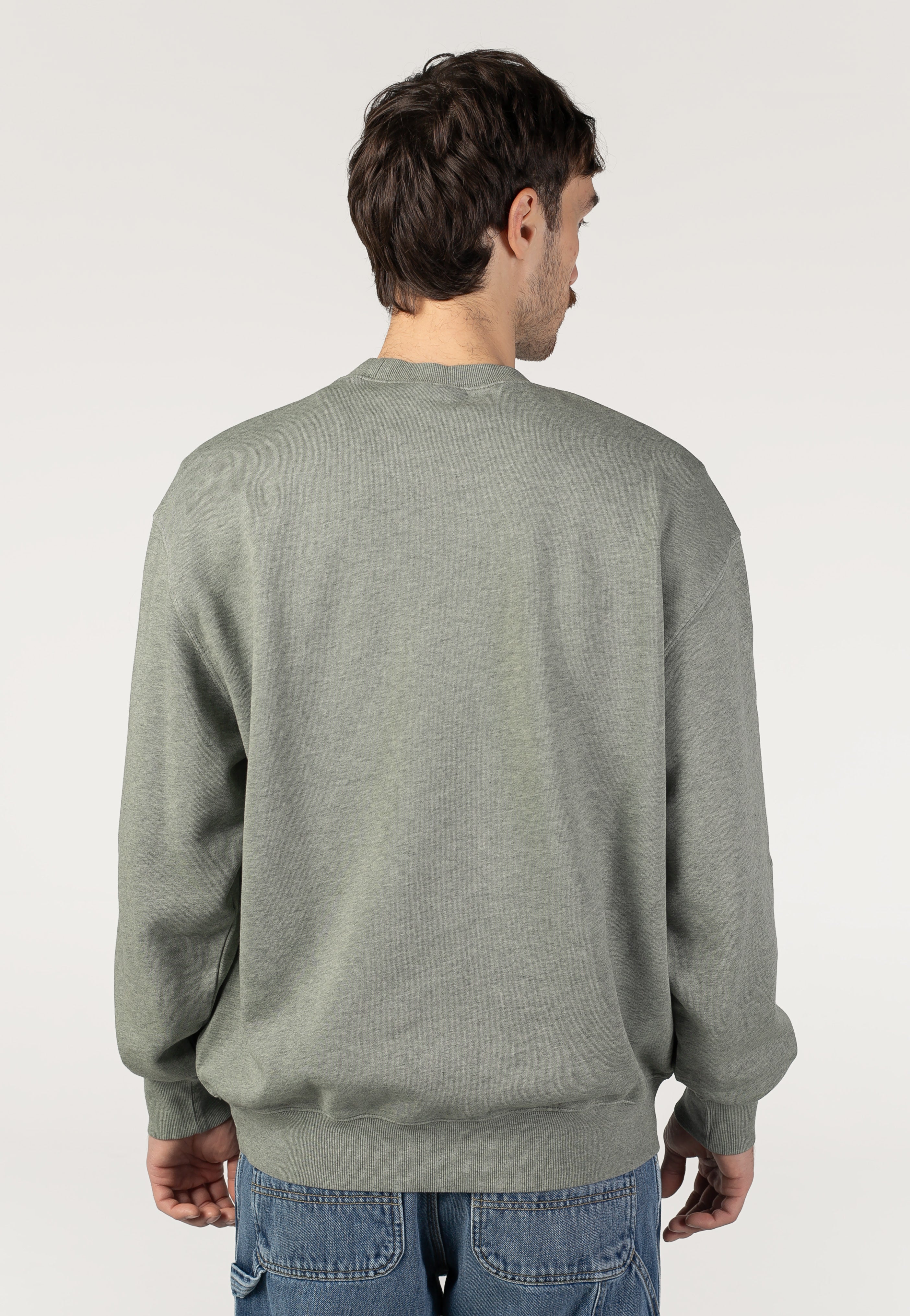 Carhartt WIP - Caspian Garment Dyed Shady Green Heather - Sweater | Men-Image