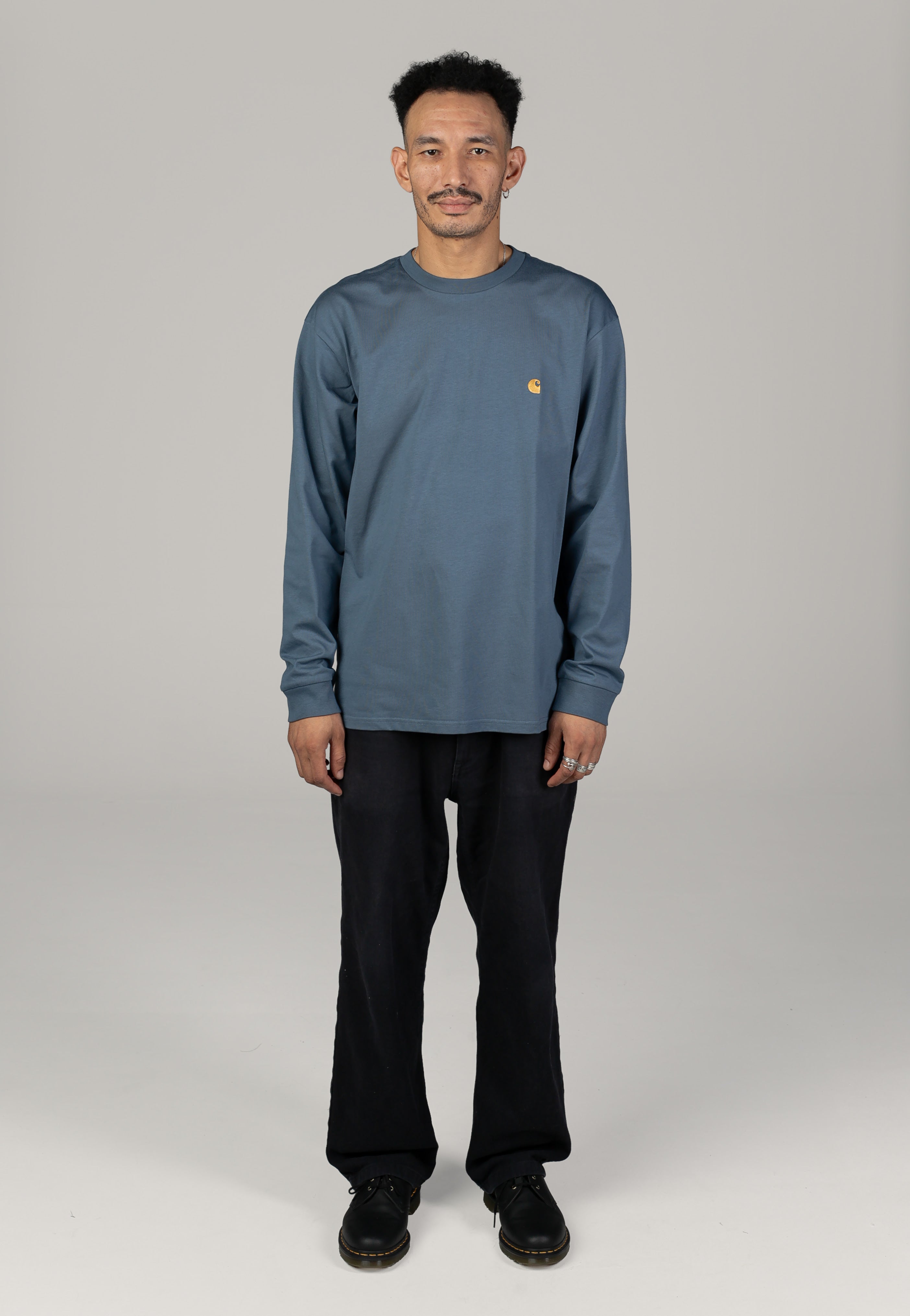 Carhartt WIP - Chase Icesheet/Gold - Longsleeve | Men-Image
