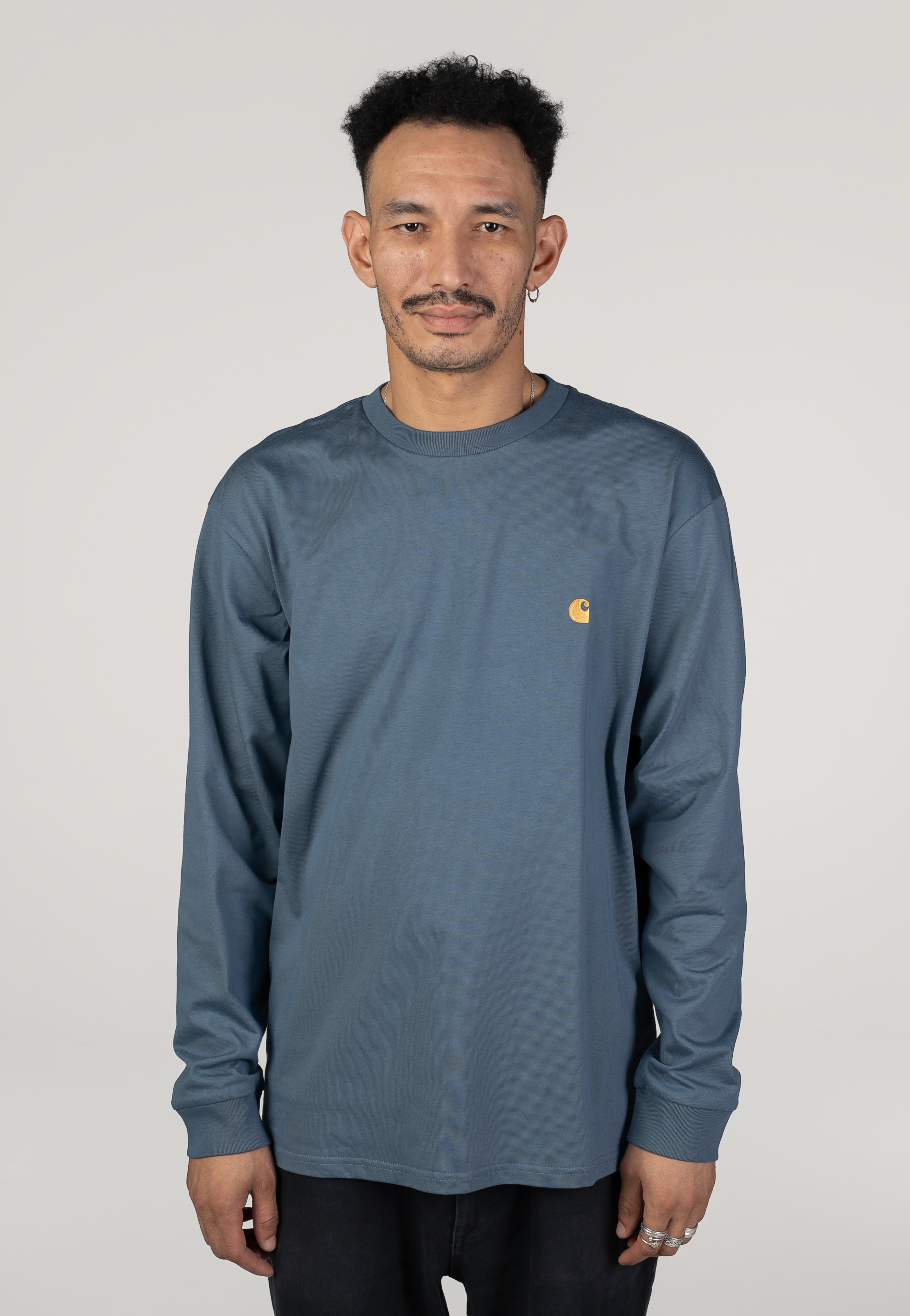 Carhartt WIP - Chase Icesheet/Gold - Longsleeve | Men-Image