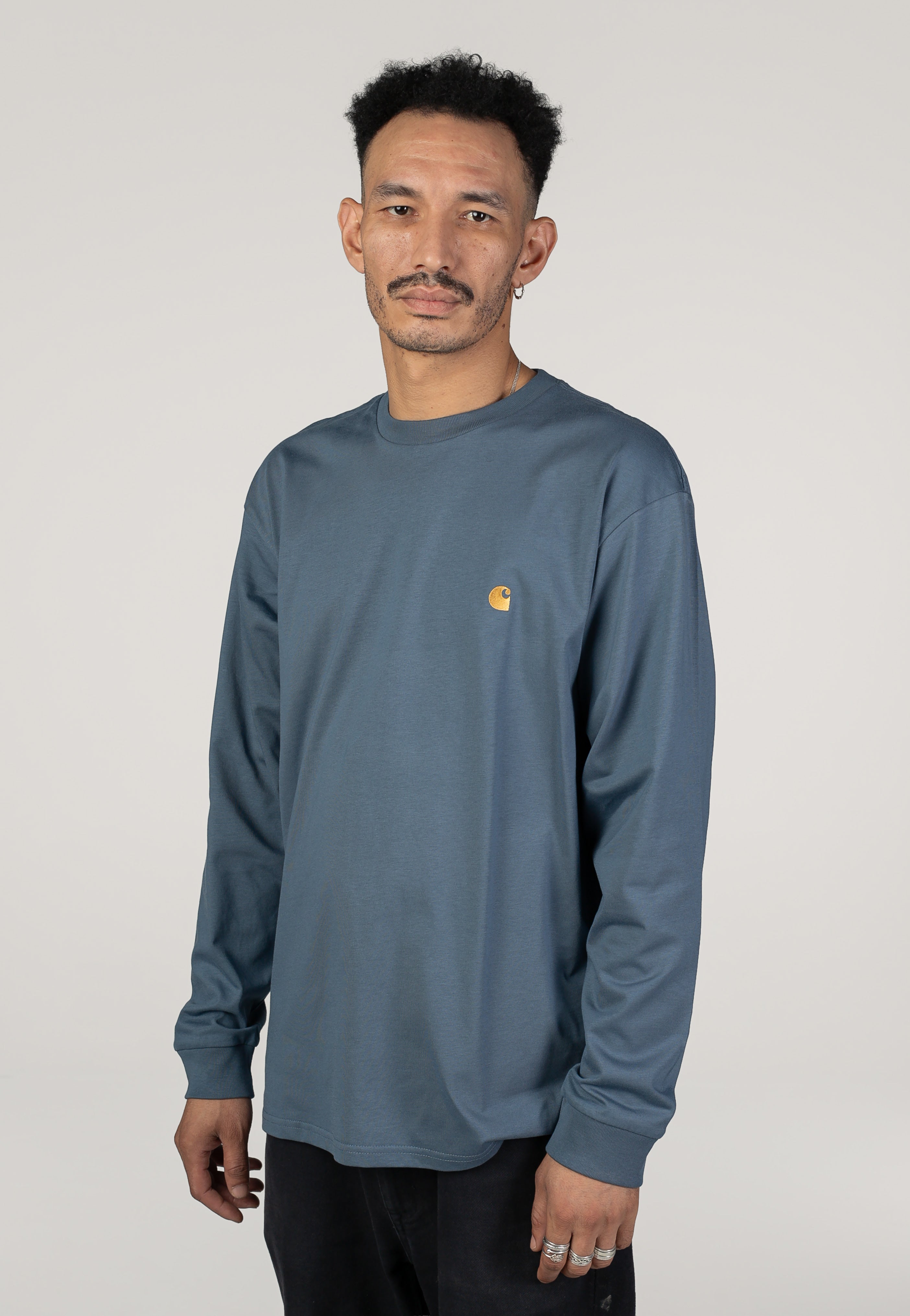 Carhartt WIP - Chase Icesheet/Gold - Longsleeve | Men-Image