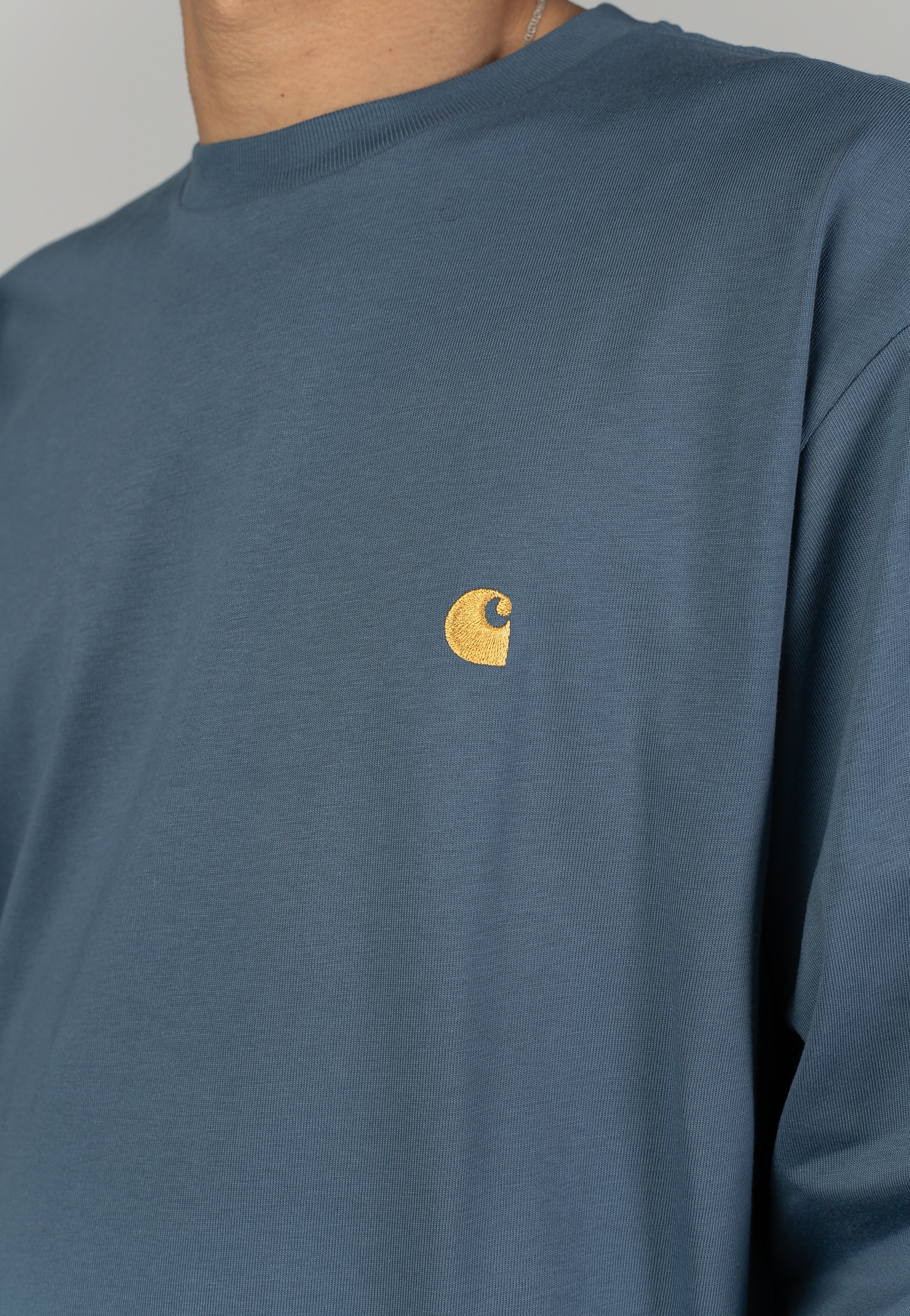 Carhartt WIP - Chase Icesheet/Gold - Longsleeve | Men-Image