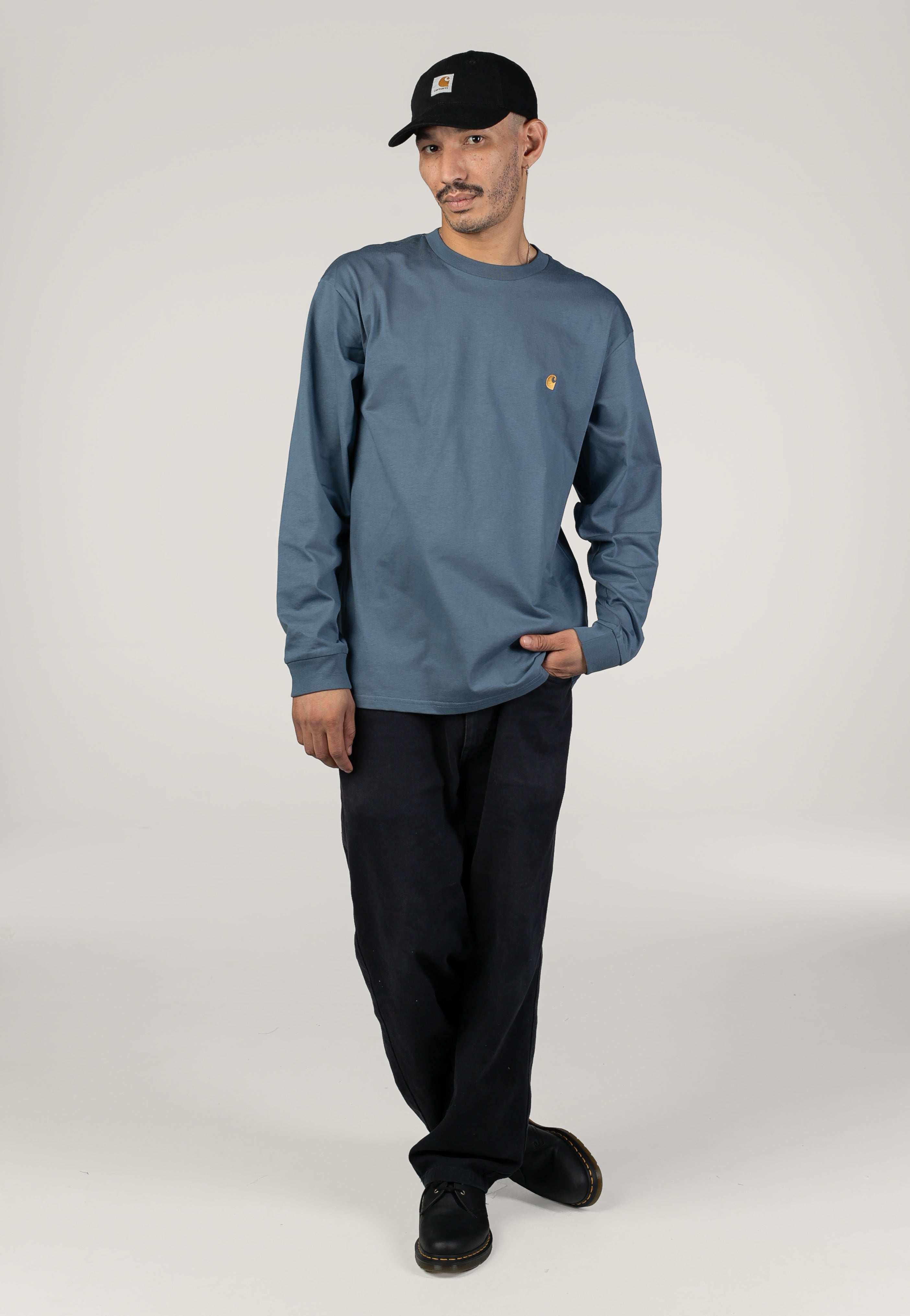 Carhartt WIP - Chase Icesheet/Gold - Longsleeve | Men-Image
