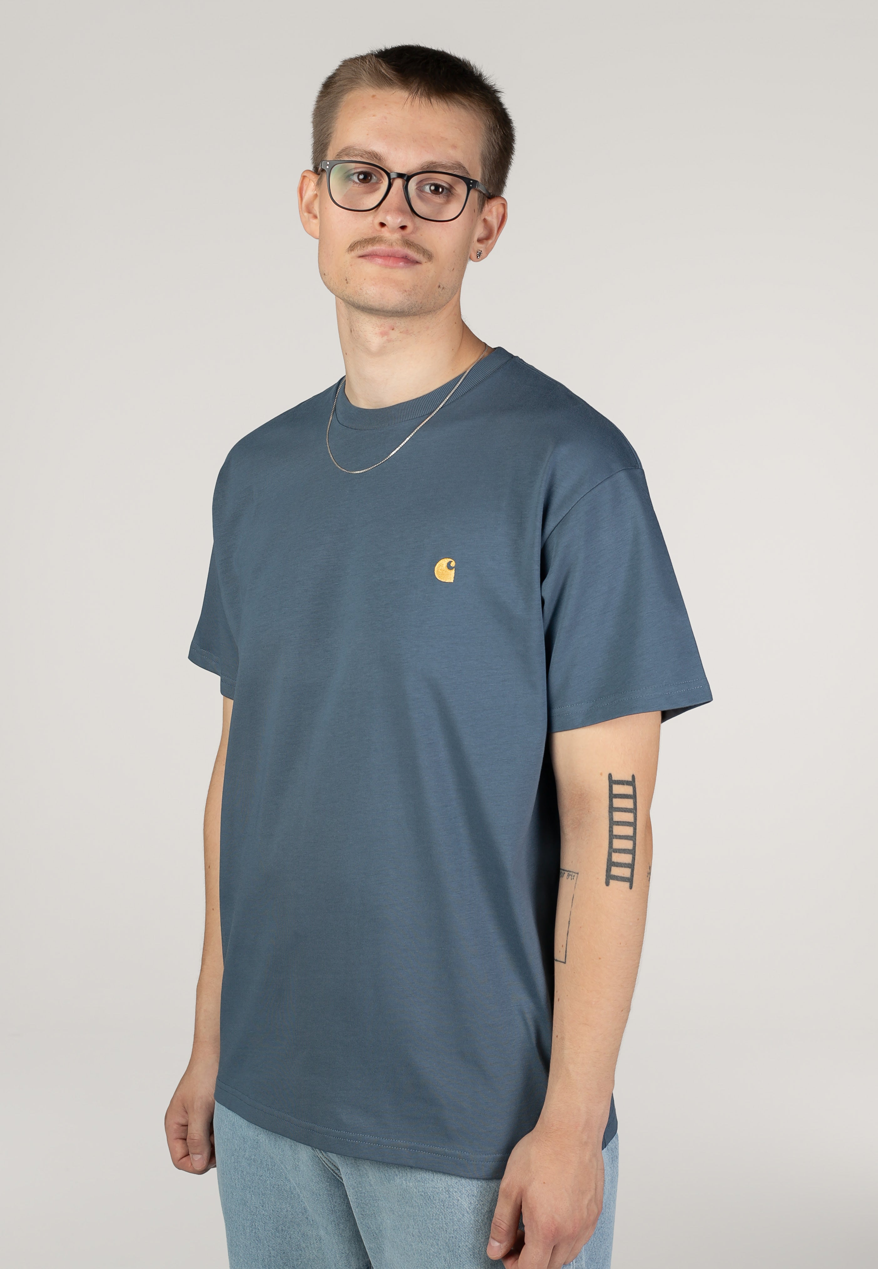 Carhartt WIP - Chase Icesheet/Gold - T-Shirt | Men-Image