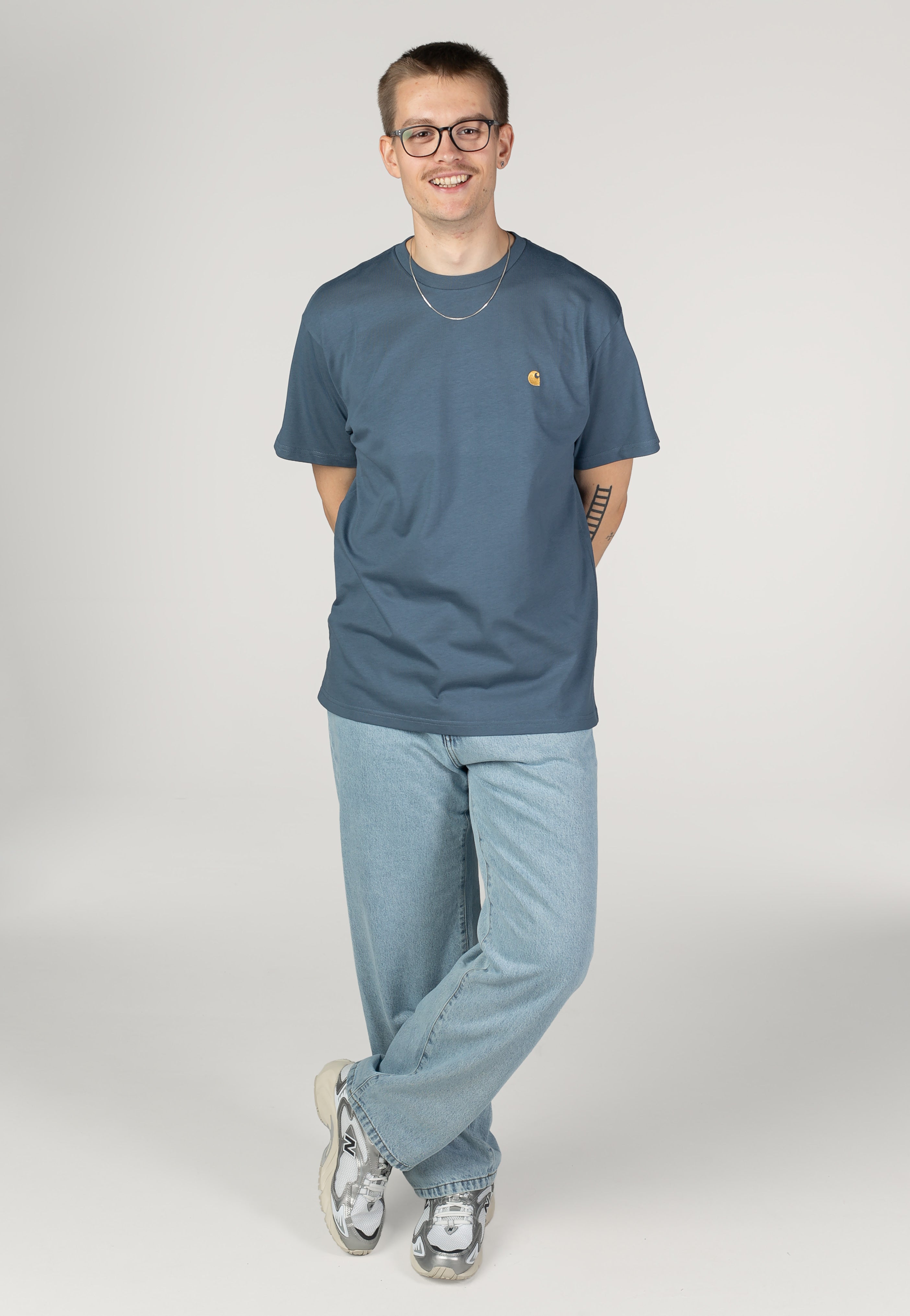 Carhartt WIP - Chase Icesheet/Gold - T-Shirt | Men-Image