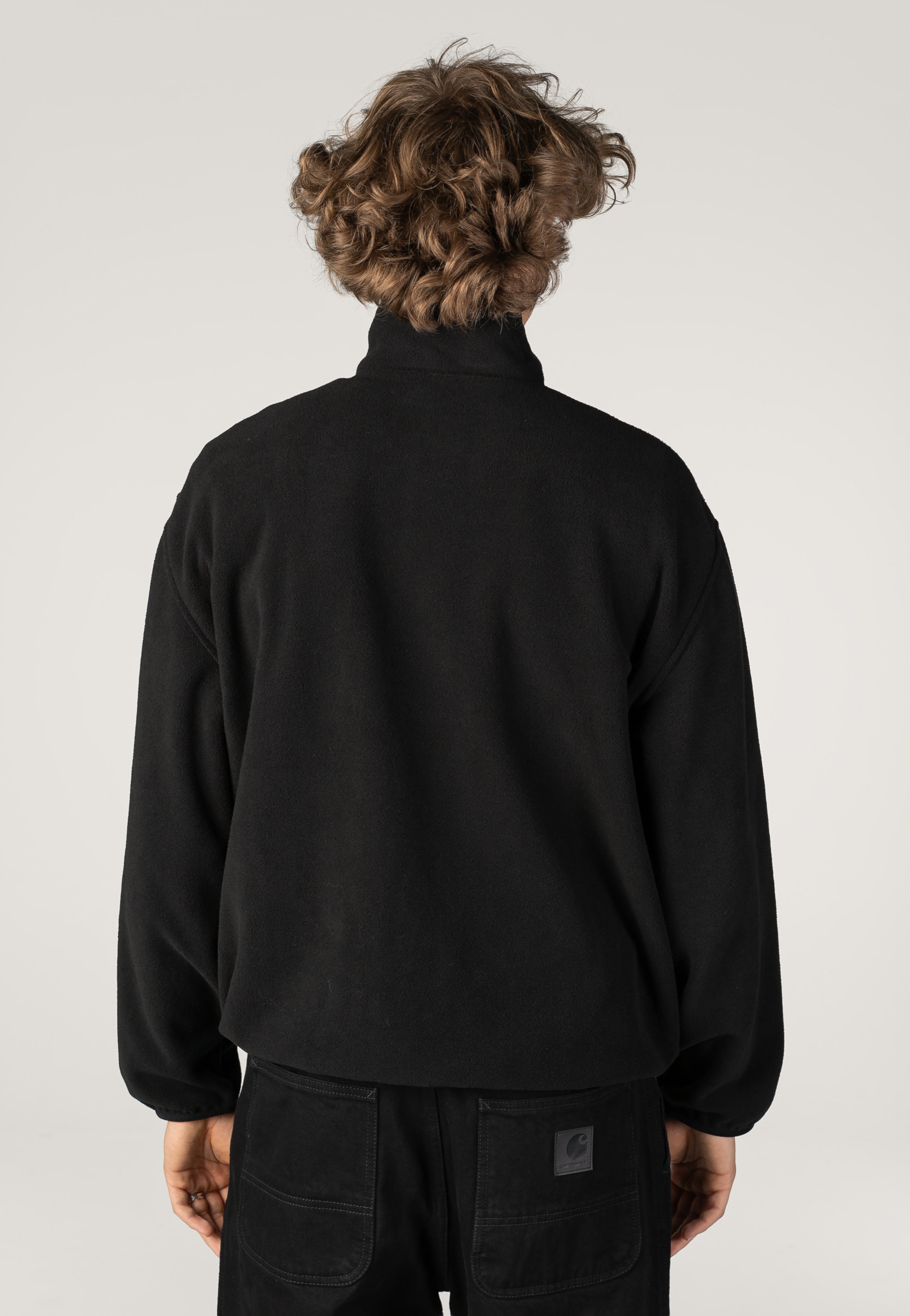 Carhartt WIP - Edmore Half Zip Black/White - Sweater | Men-Image