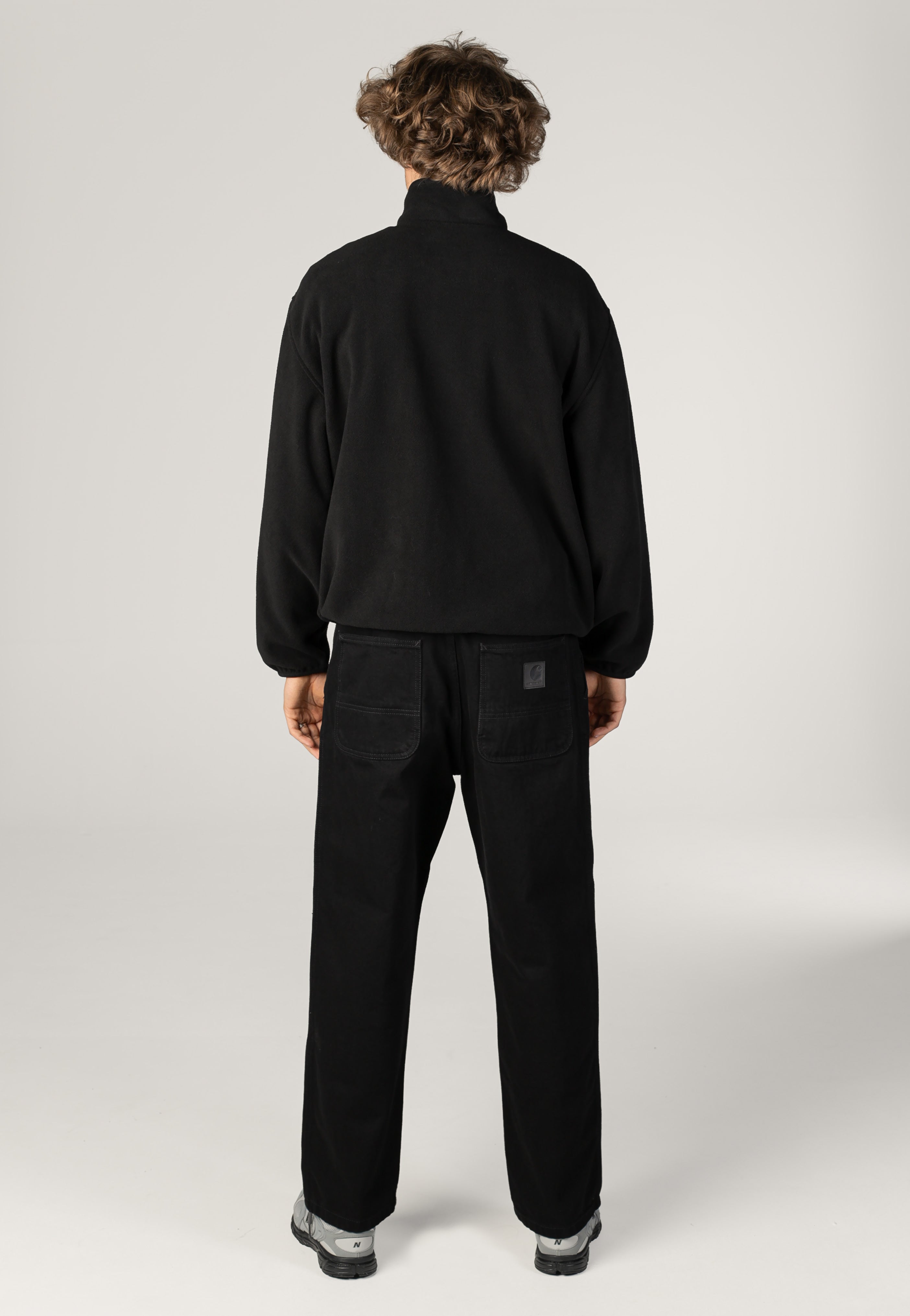 Carhartt WIP - Edmore Half Zip Black/White - Sweater | Men-Image