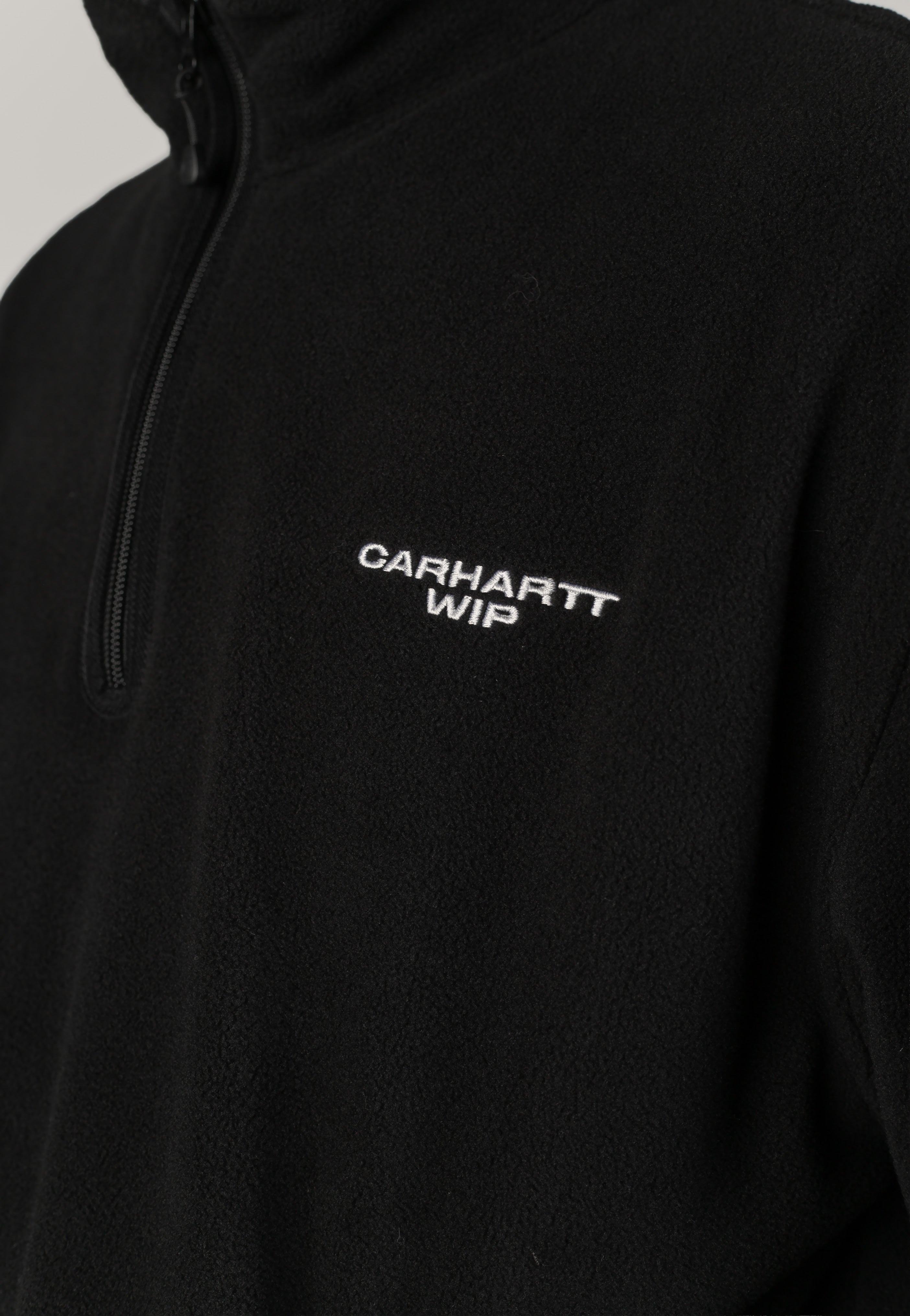 Carhartt WIP - Edmore Half Zip Black/White - Sweater | Men-Image
