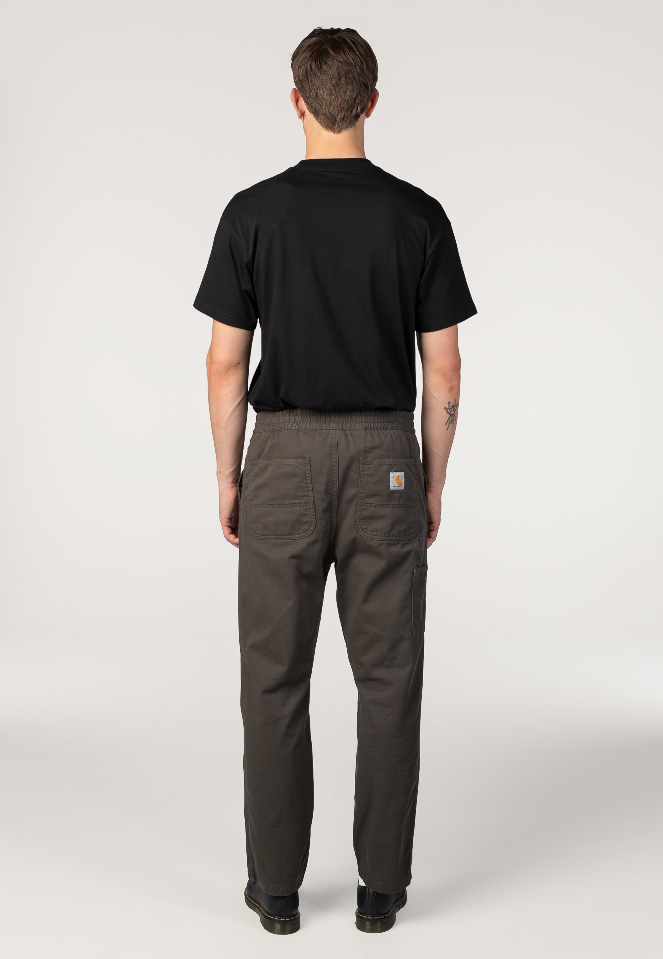 Carhartt WIP - Flint Garment Dyed Shungite - Pants | Men-Image