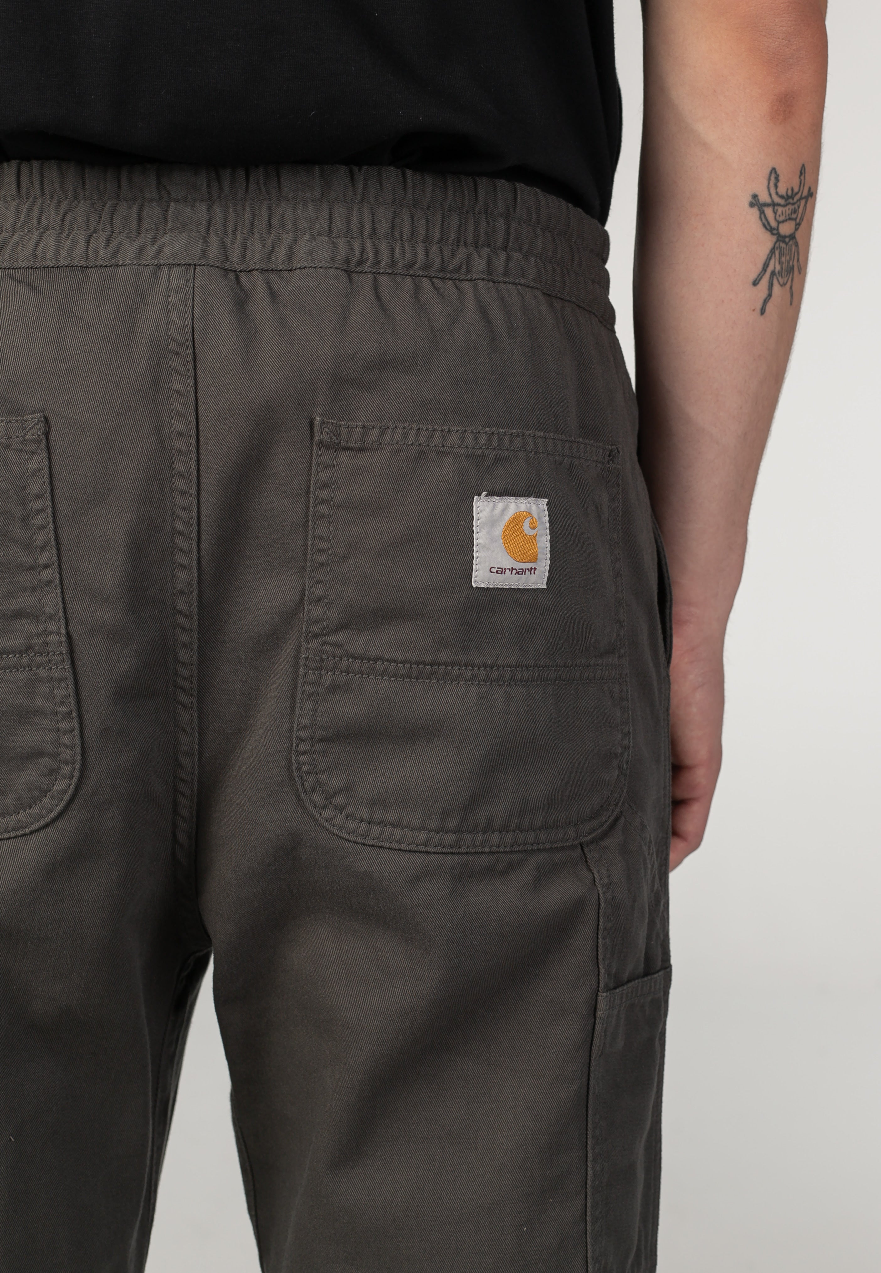Carhartt WIP - Flint Garment Dyed Shungite - Pants | Men-Image