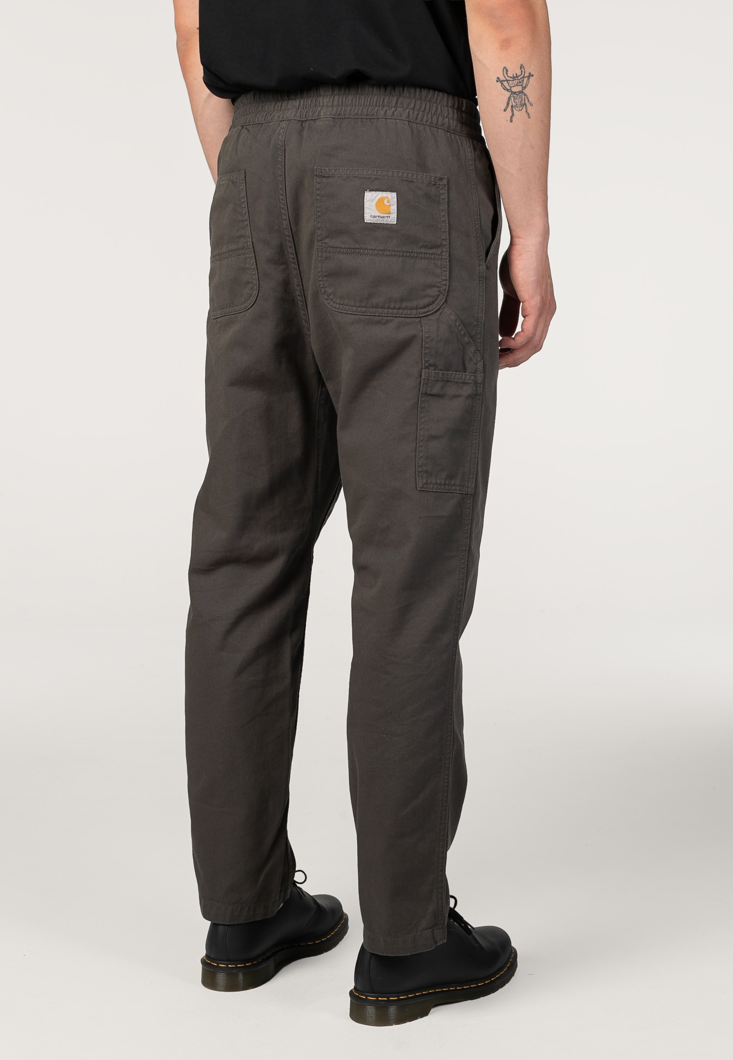 Carhartt WIP - Flint Garment Dyed Shungite - Pants | Men-Image