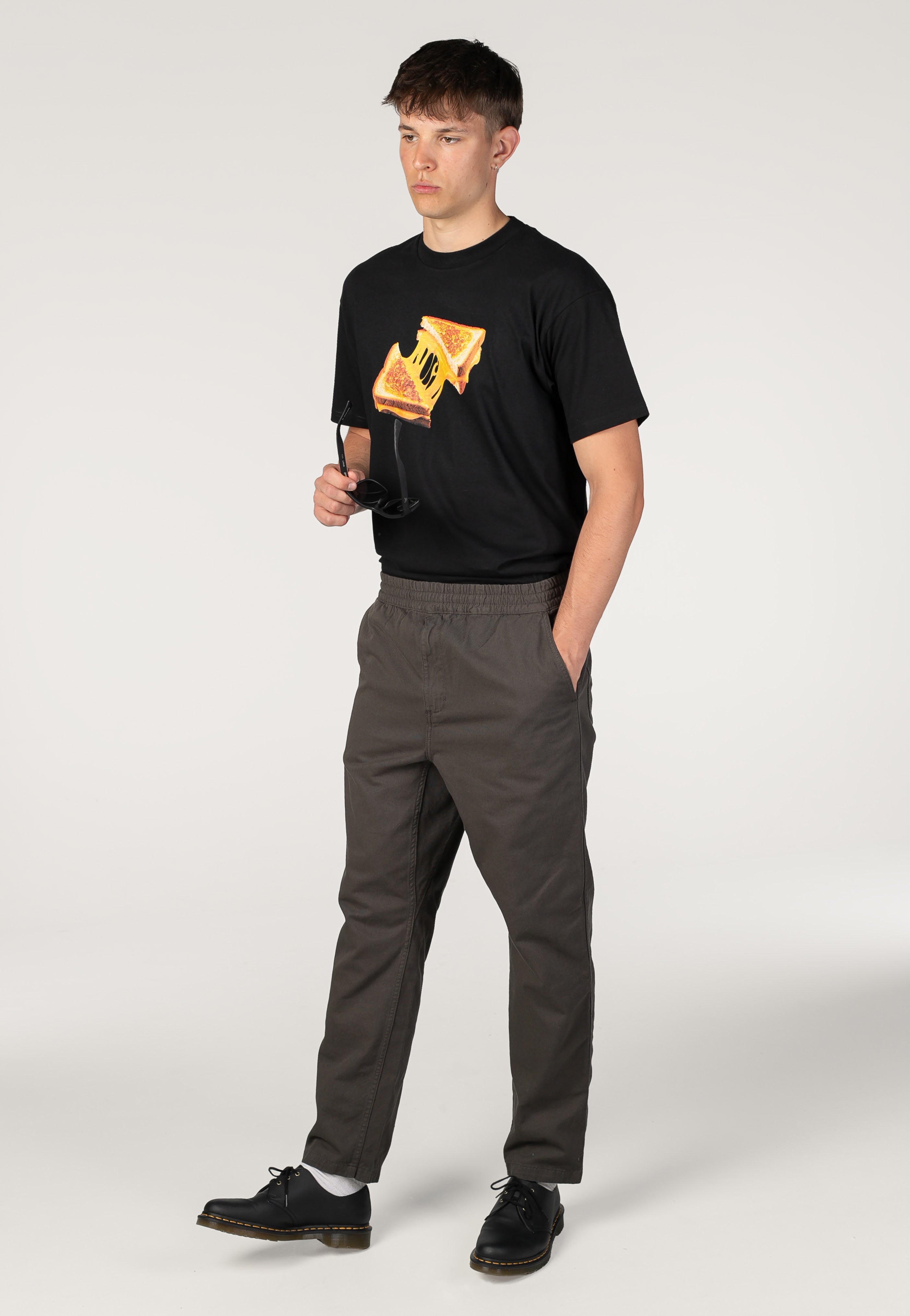 Carhartt WIP - Flint Garment Dyed Shungite - Pants | Men-Image