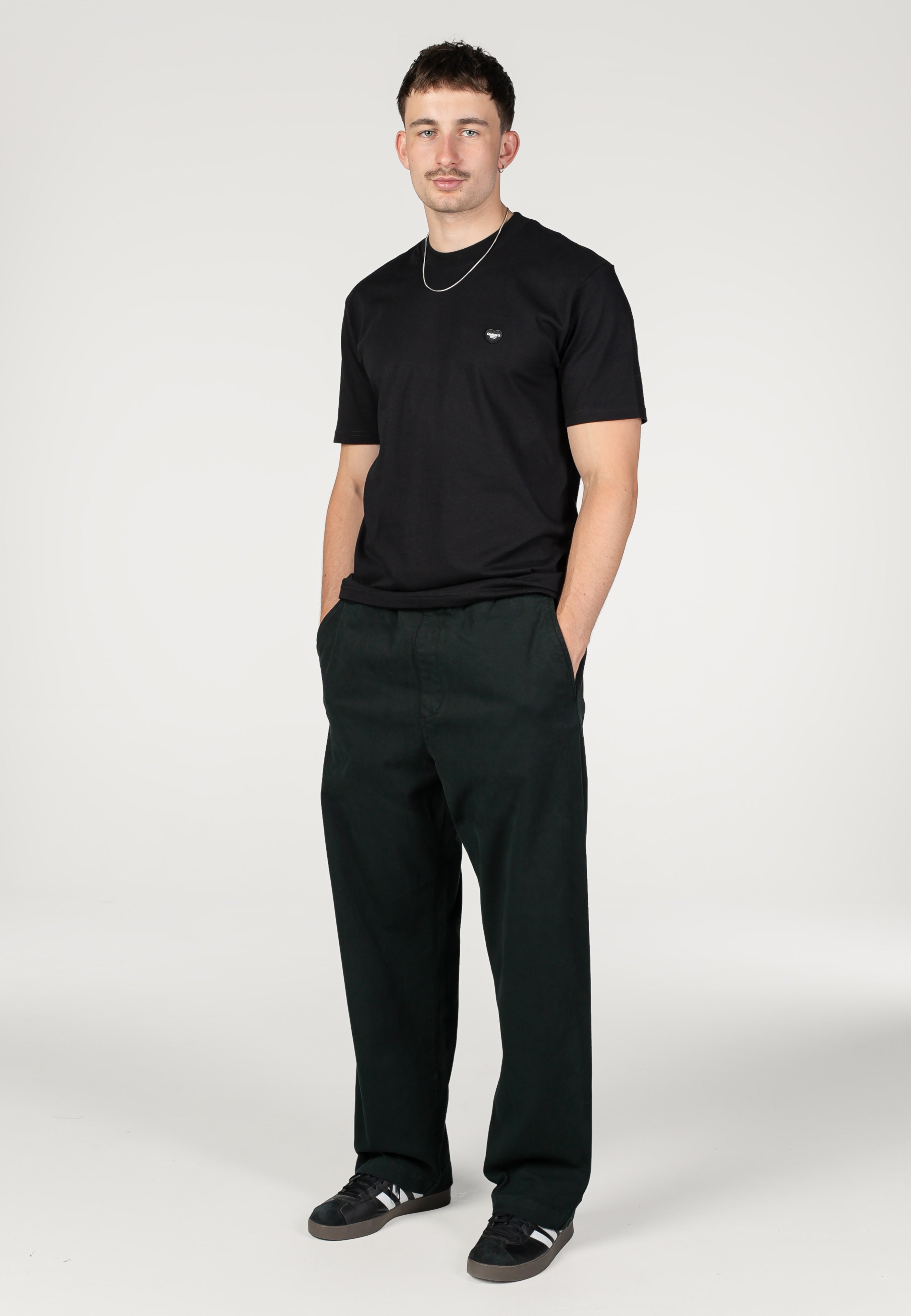 Carhartt WIP - Floyde Garment Dyed Raven - Pants | Men-Image