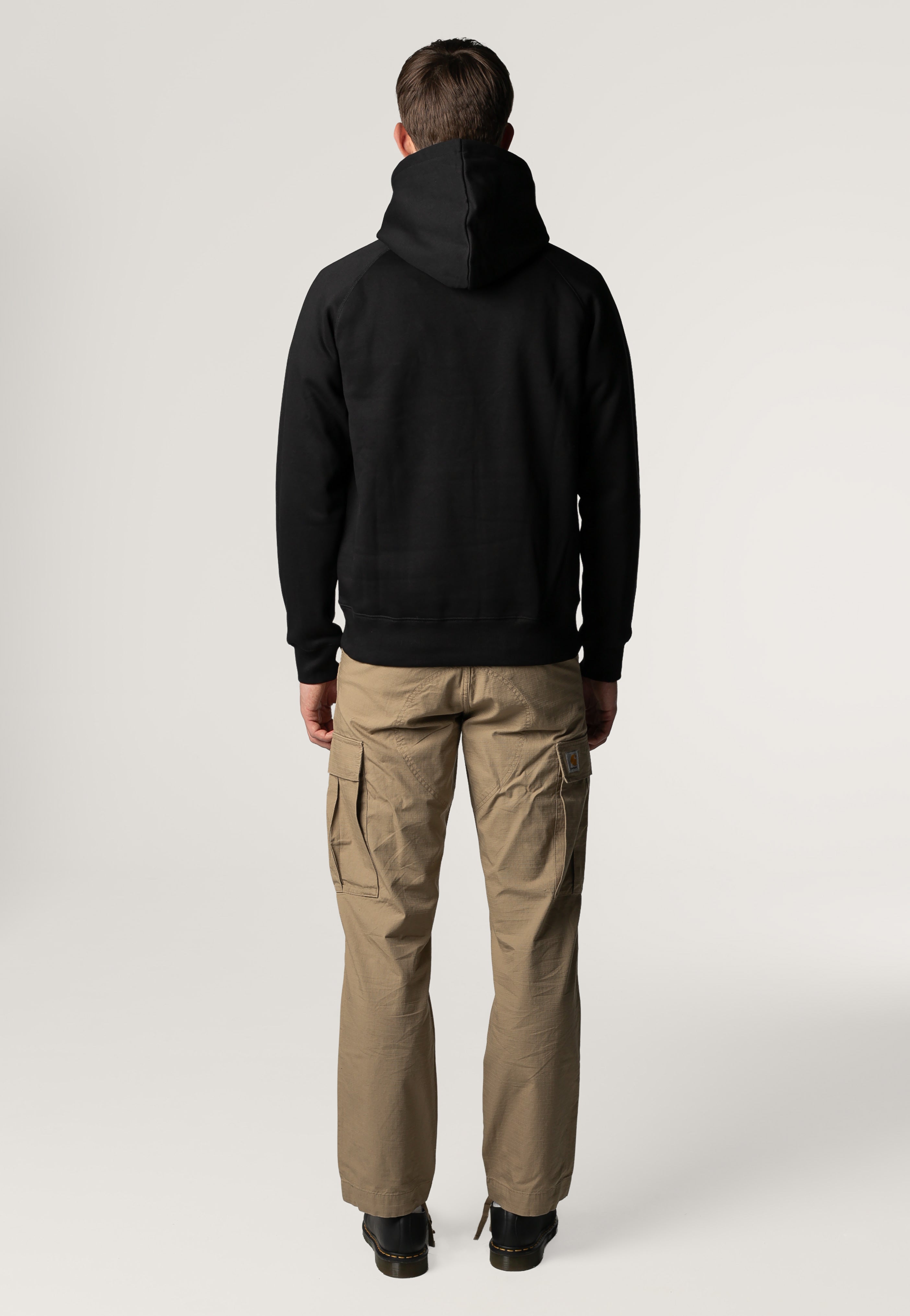 Carhartt WIP - Hooded Chase Black/Gold - Hoodie | Men-Image