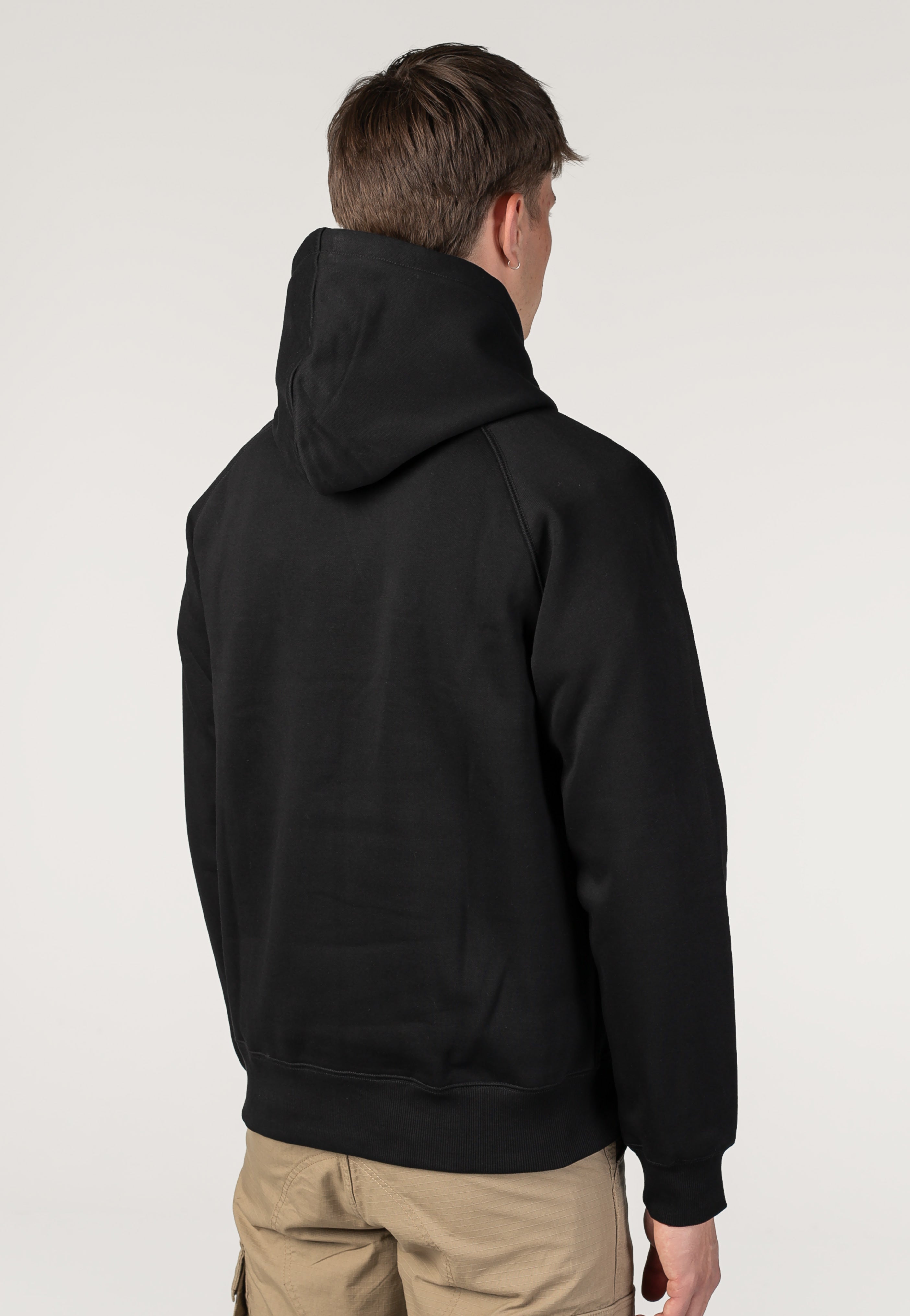 Carhartt WIP - Hooded Chase Black/Gold - Hoodie | Men-Image