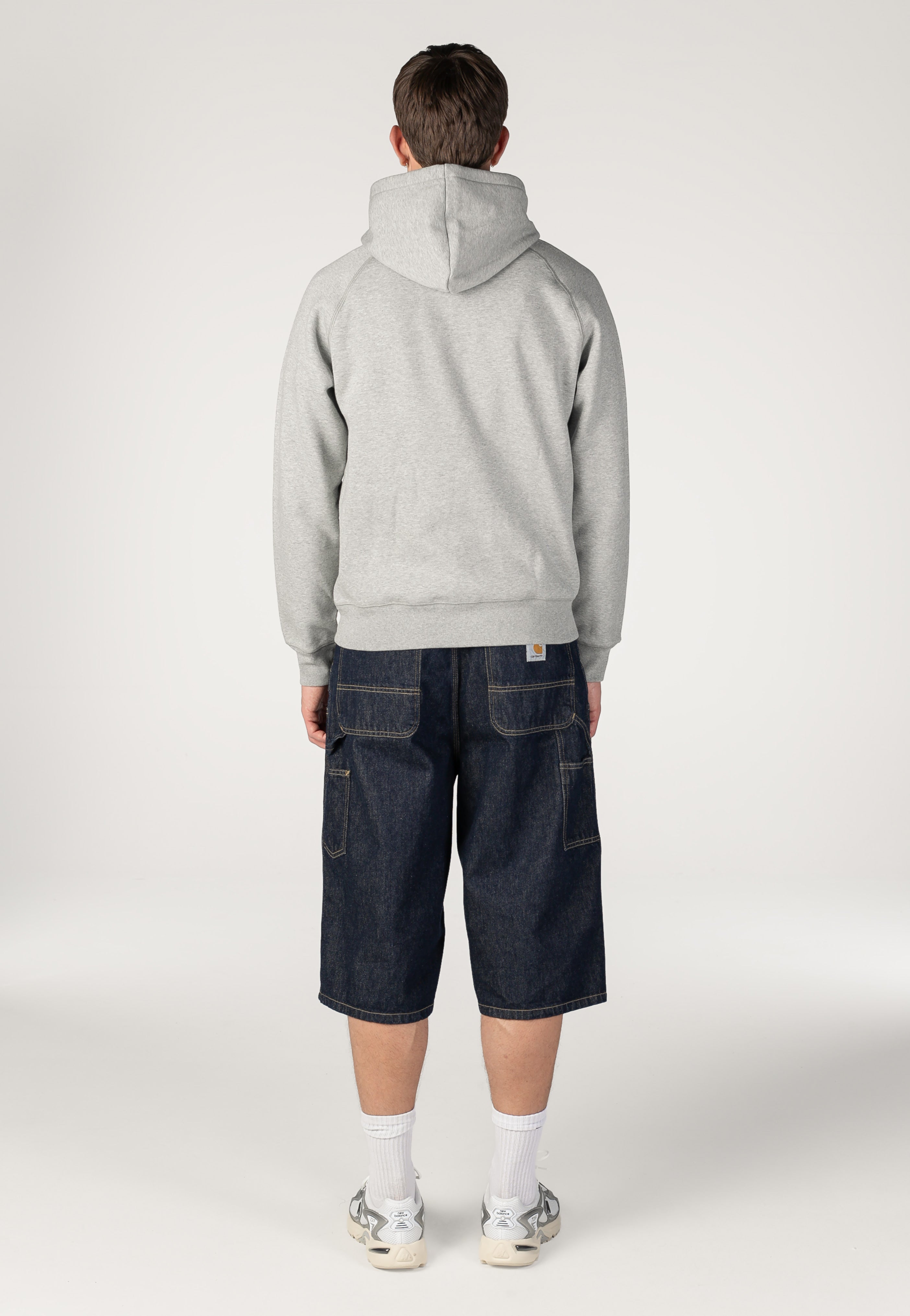 Carhartt WIP - Hooded Chase Grey Heather/Gold - Hoodie | Men-Image