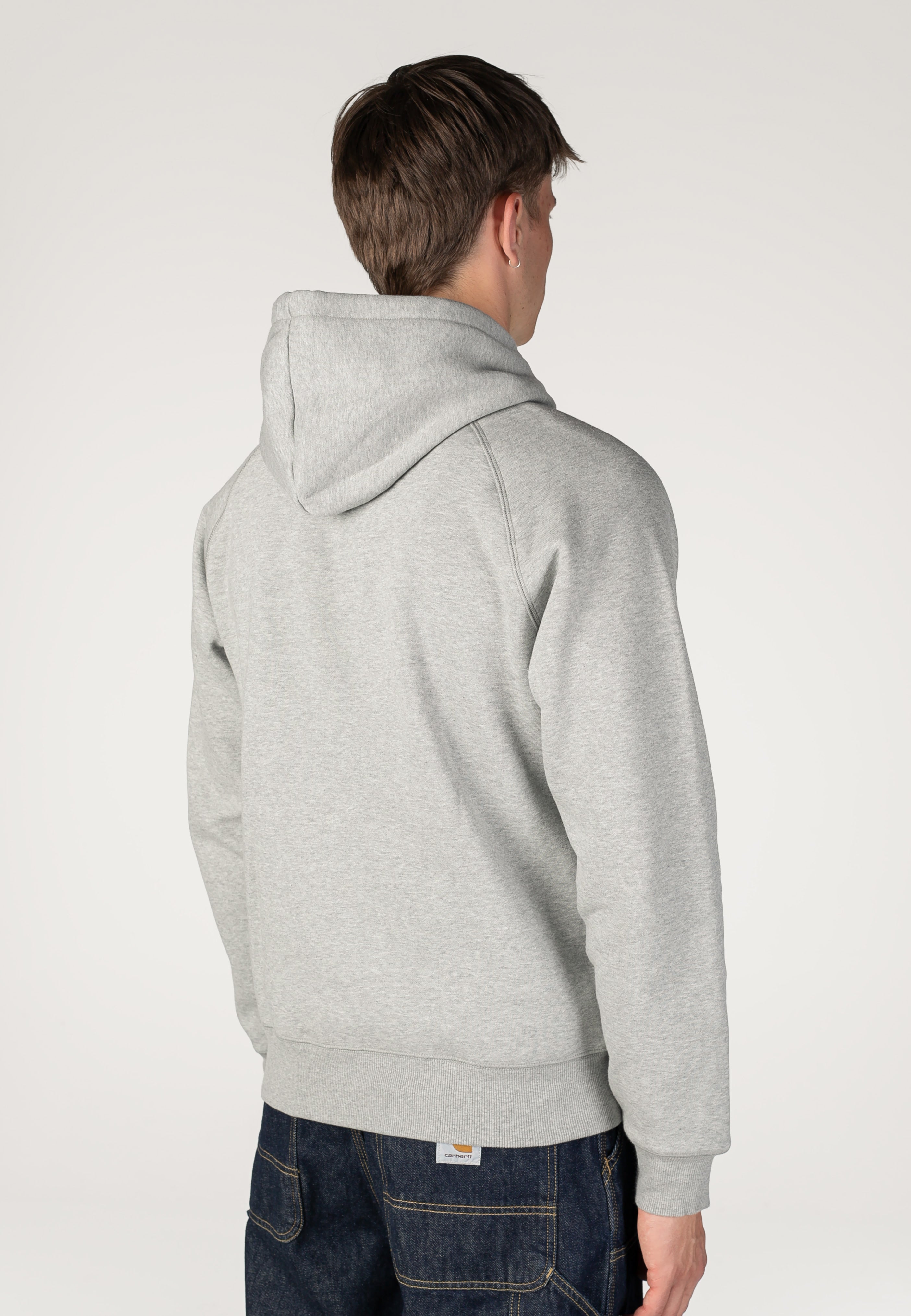 Carhartt WIP - Hooded Chase Grey Heather/Gold - Hoodie | Men-Image