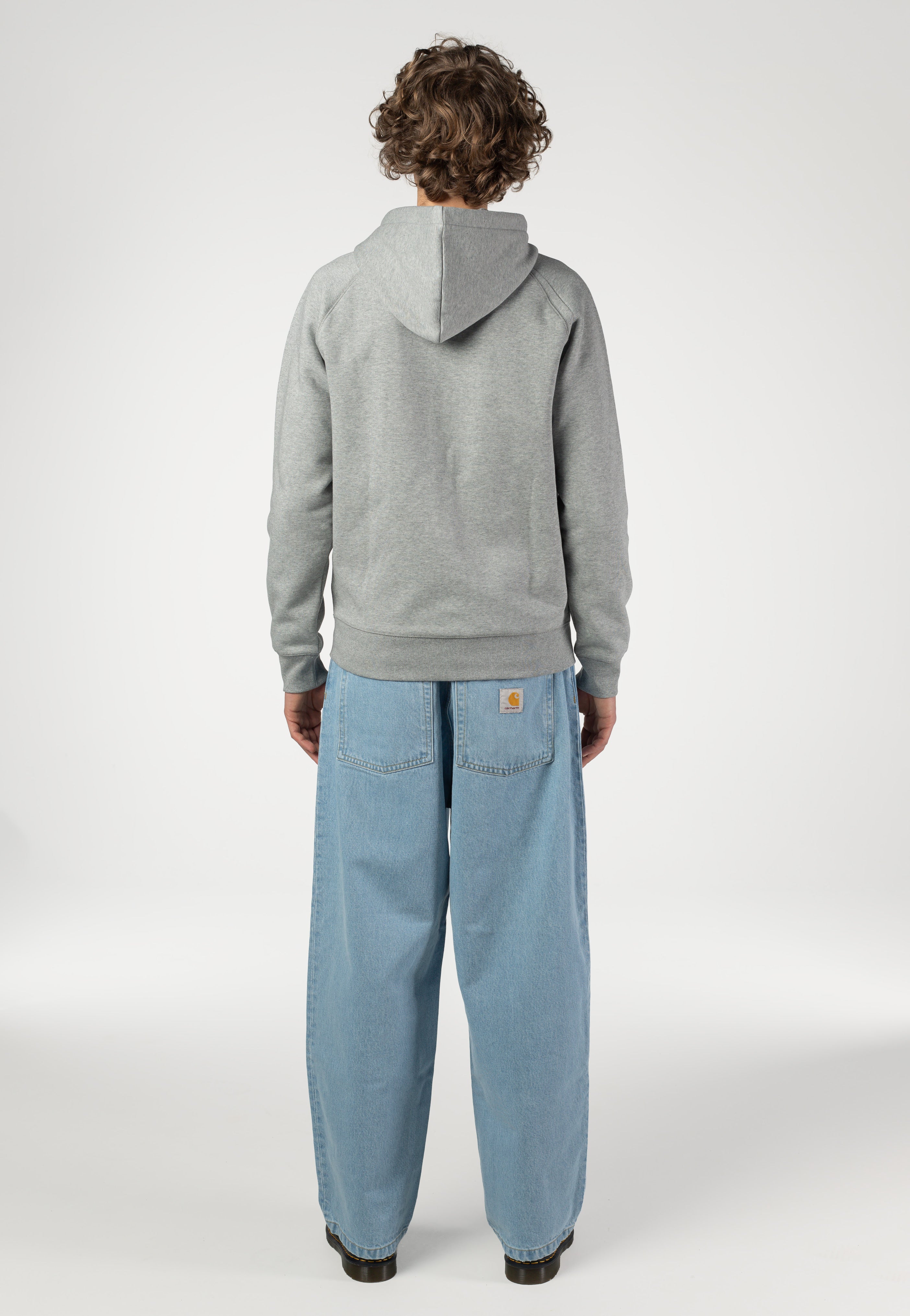 Carhartt WIP - Hooded Chase Grey Heather/Gold - Zipper | Men-Image