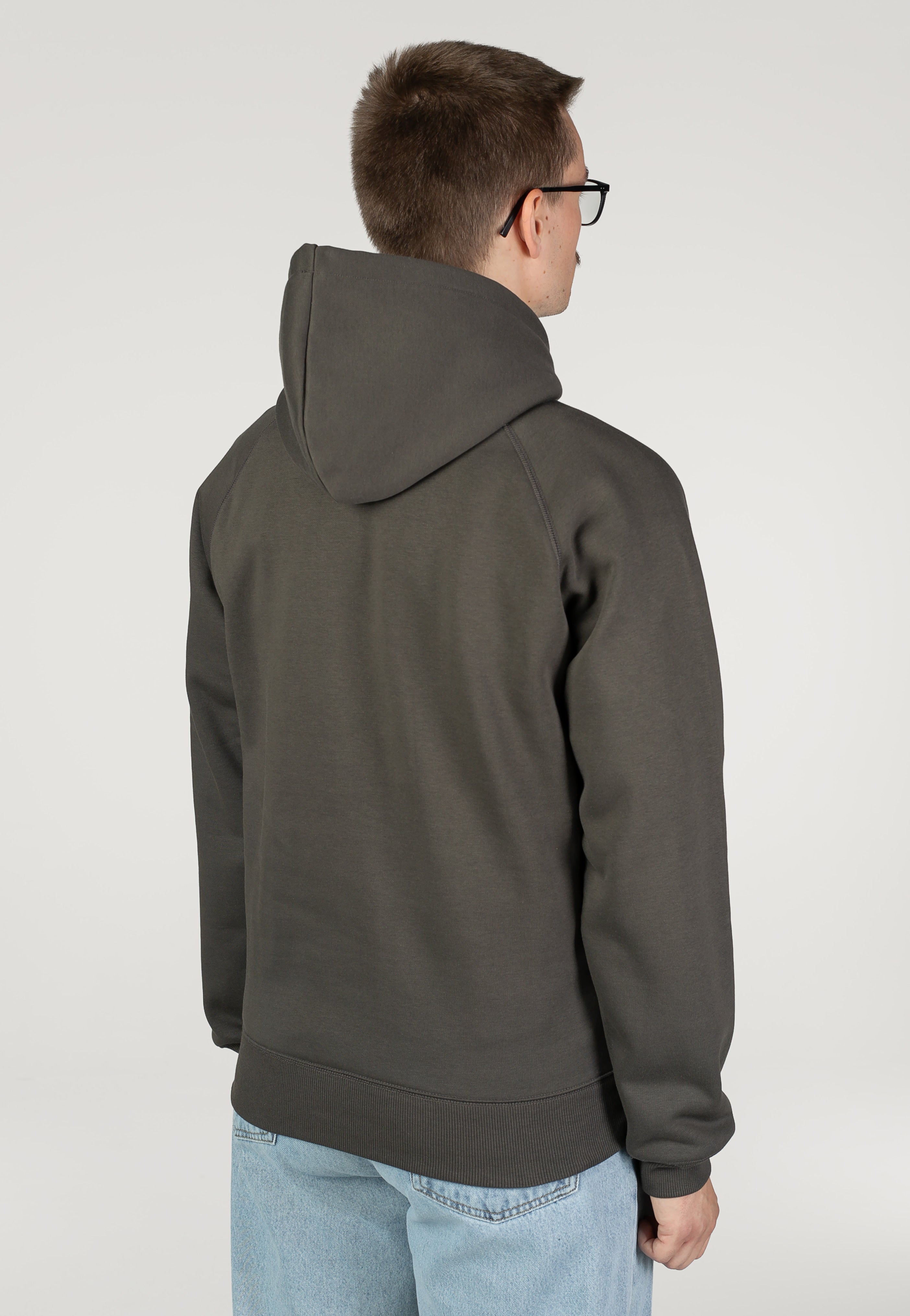 Carhartt WIP - Hooded Chase Shungite/Gold - Hoodie | Men-Image
