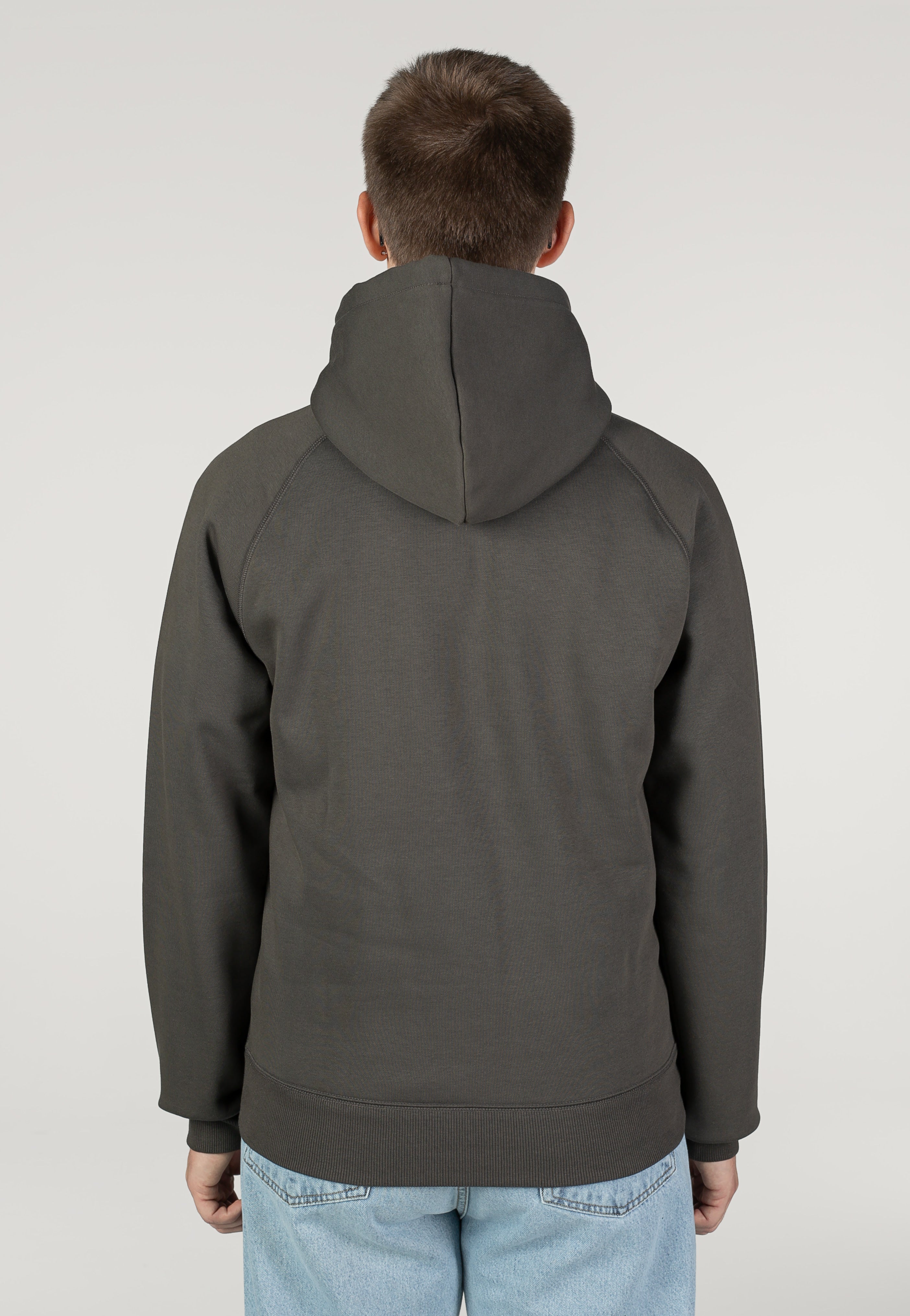 Carhartt WIP - Hooded Chase Shungite/Gold - Hoodie | Men-Image