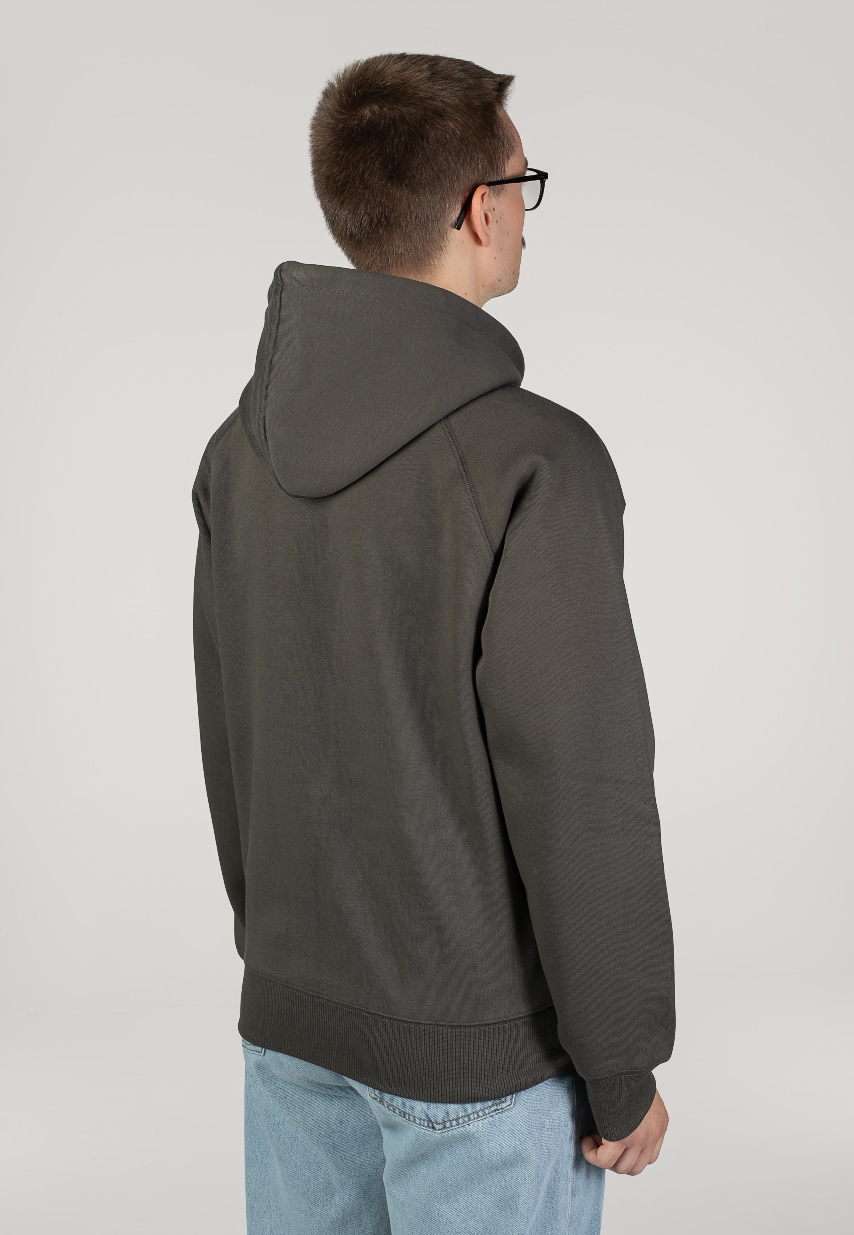 Carhartt WIP - Hooded Chase Shungite/Gold - Zipper | Men-Image