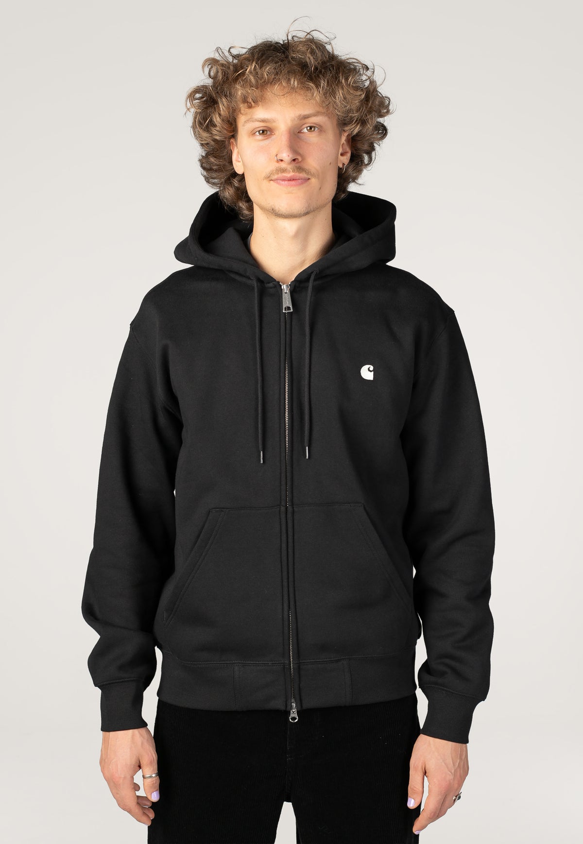 Carhartt WIP Hooded Mack Black/Wax Jacket | Men-Image