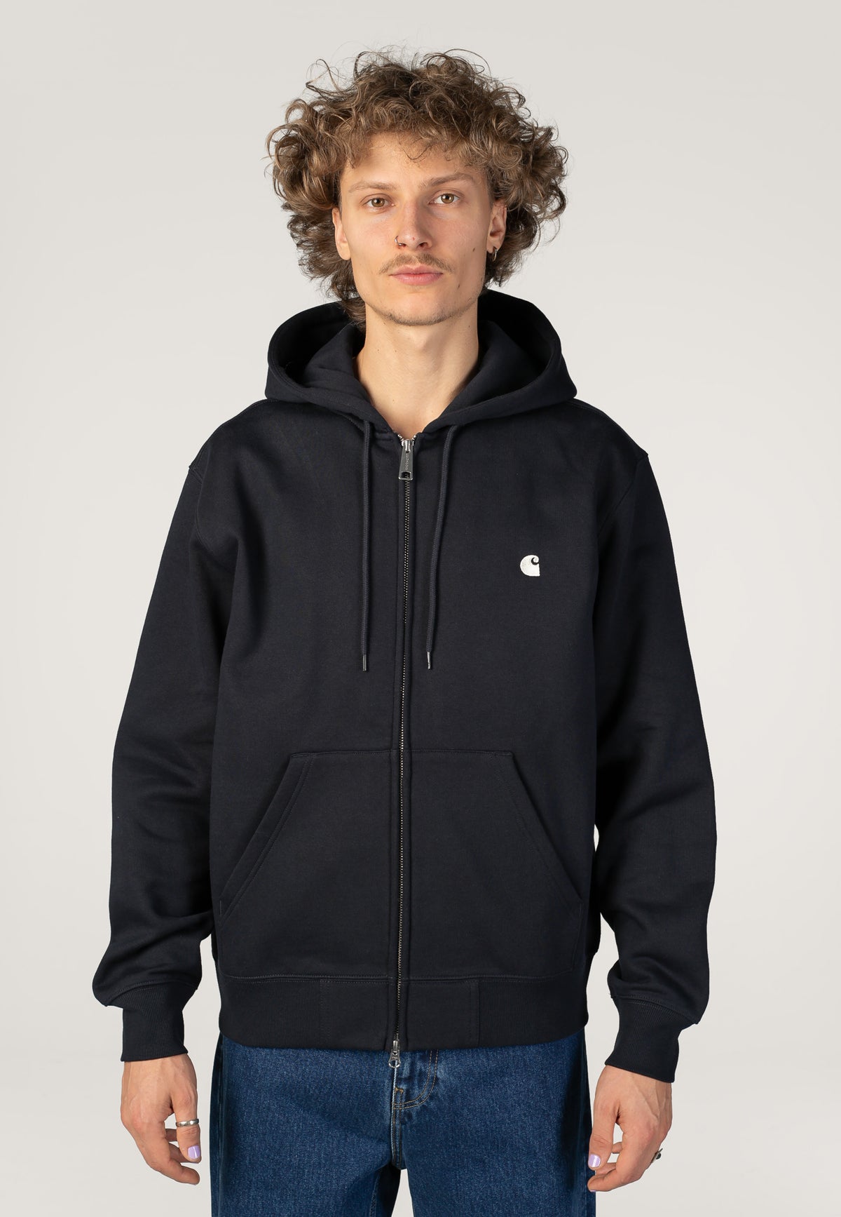 Carhartt WIP Hooded Mack Dark Navy/Wax Bunda | Men-Image